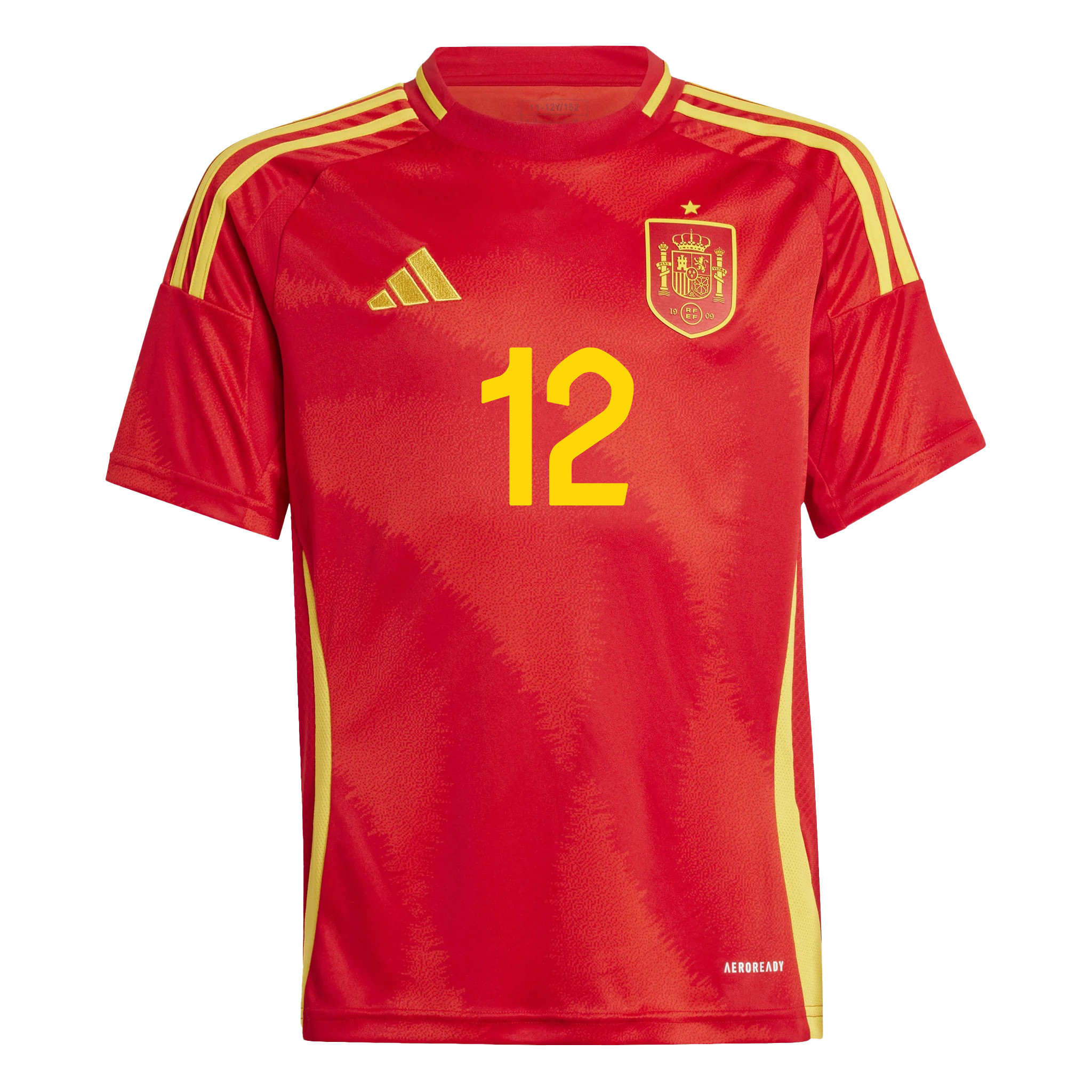 Borja Iglesias 12 Spain National Team 2024 Home YOUTH Jersey - Red
