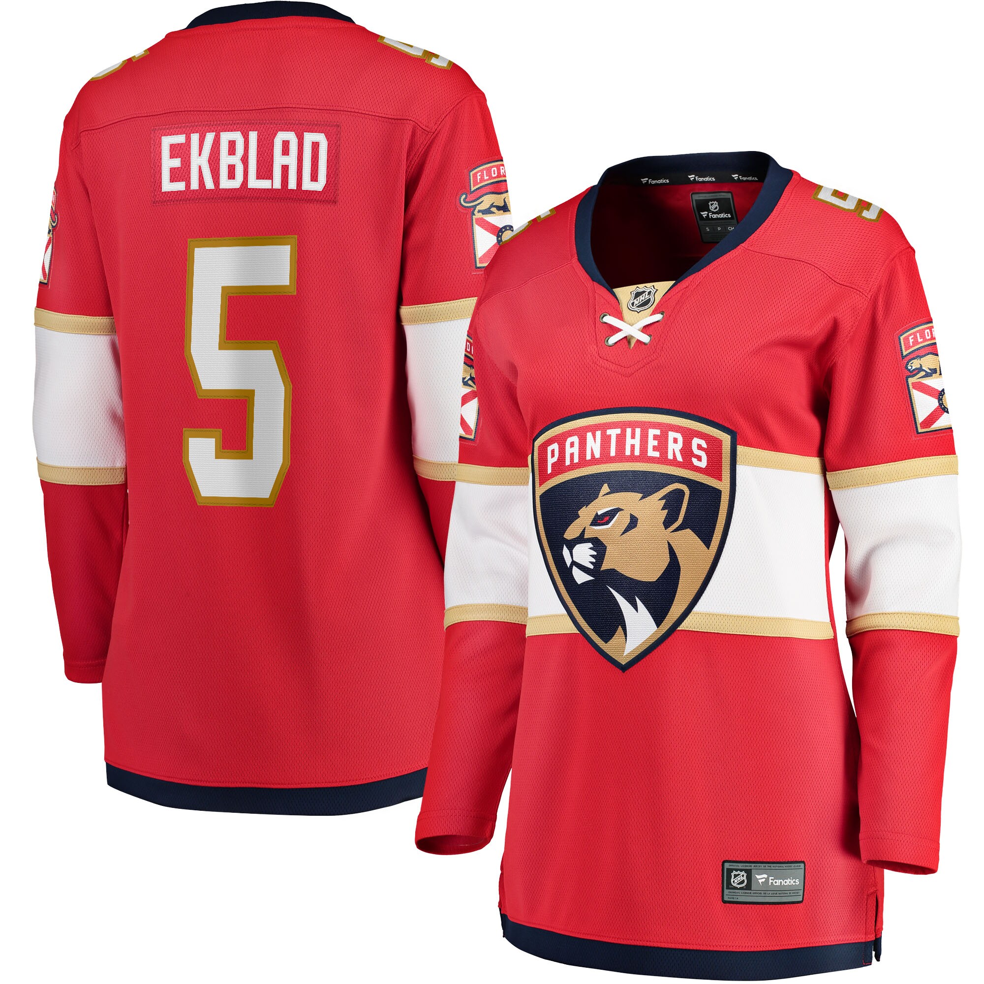 Aaron Ekblad Florida Panthers Fanatics Women's Home Team Breakaway Player Jersey - Red