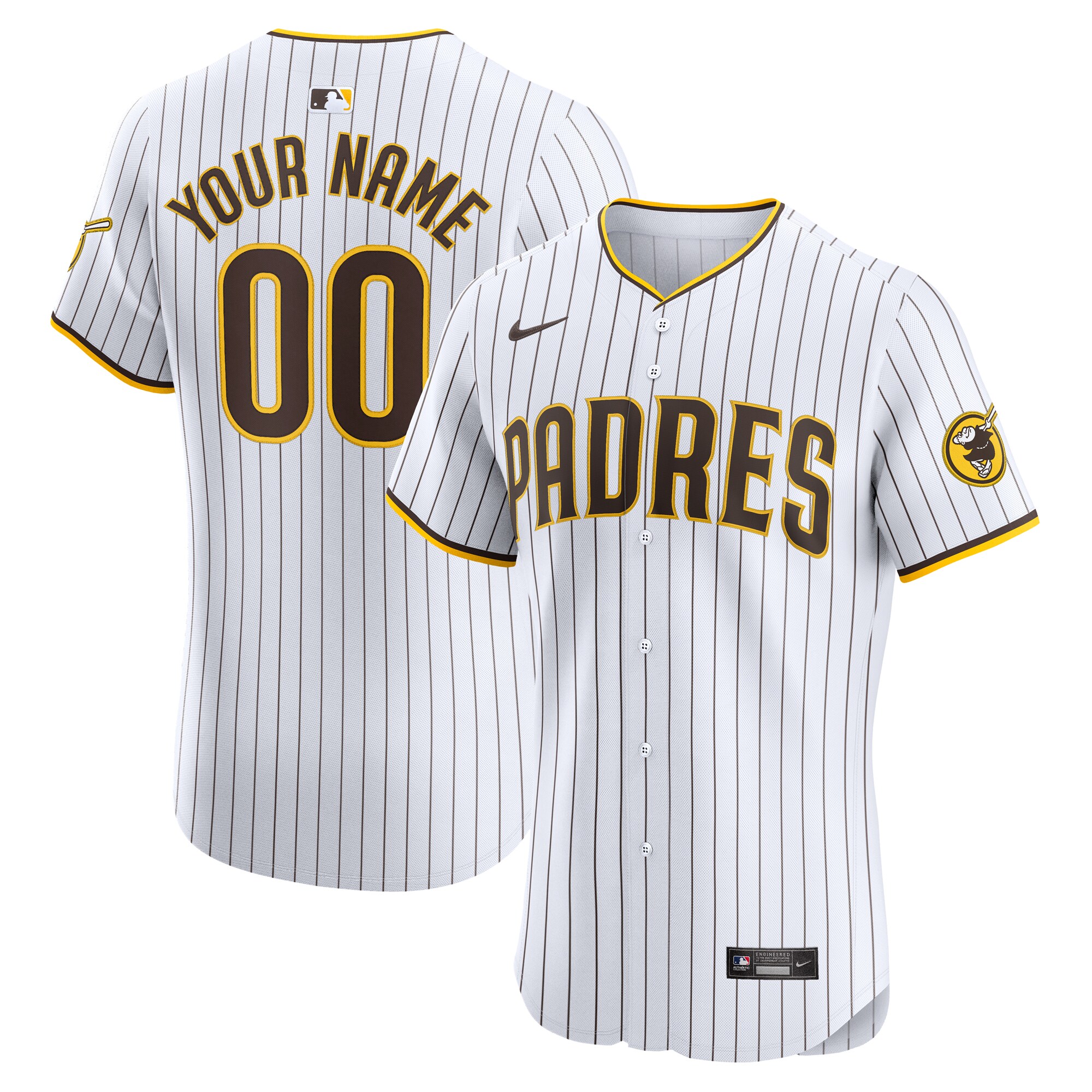 San Diego Padres  Home Elite Custom Jersey - White