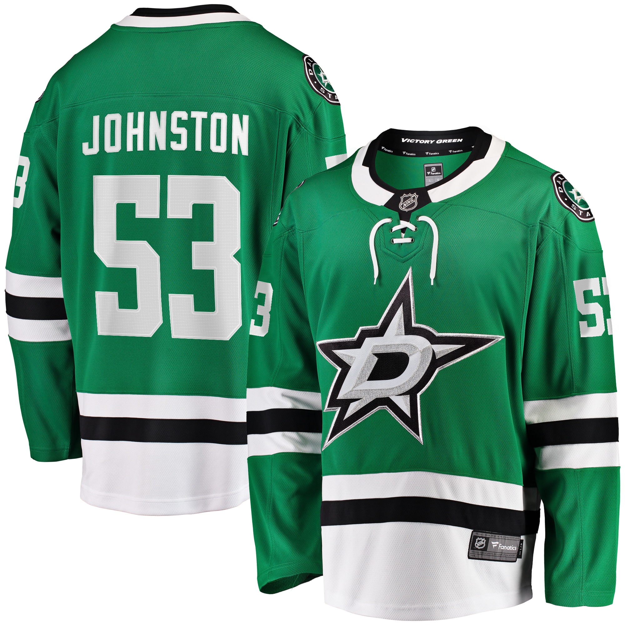 Wyatt Johnston Dallas Stars Fanatics Home Breakaway Player Jersey - Kelly Green