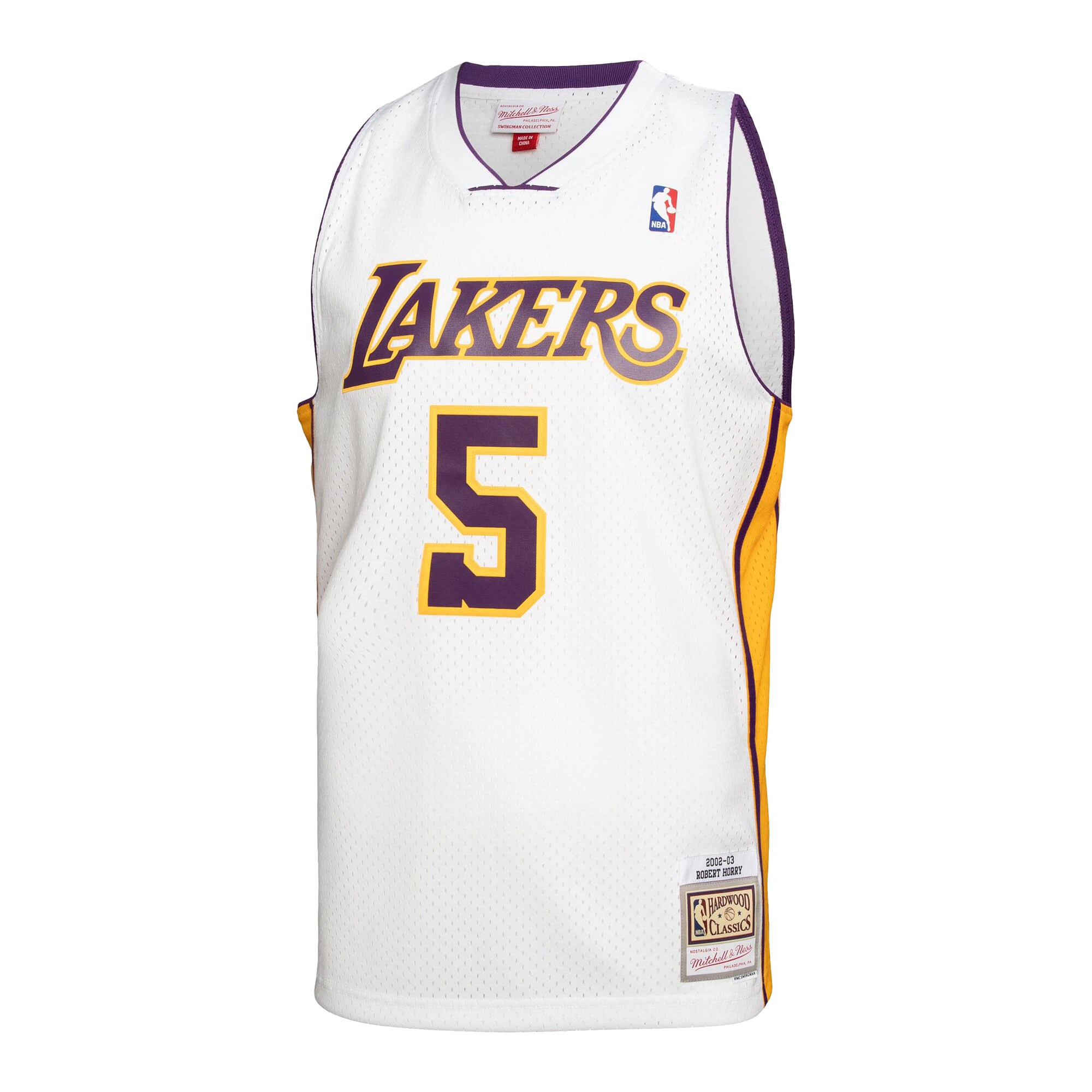 Robert Horry Los Angeles Lakers Mitchell & Ness 2001\/02 Hardwood Classics Swingman Jersey - White