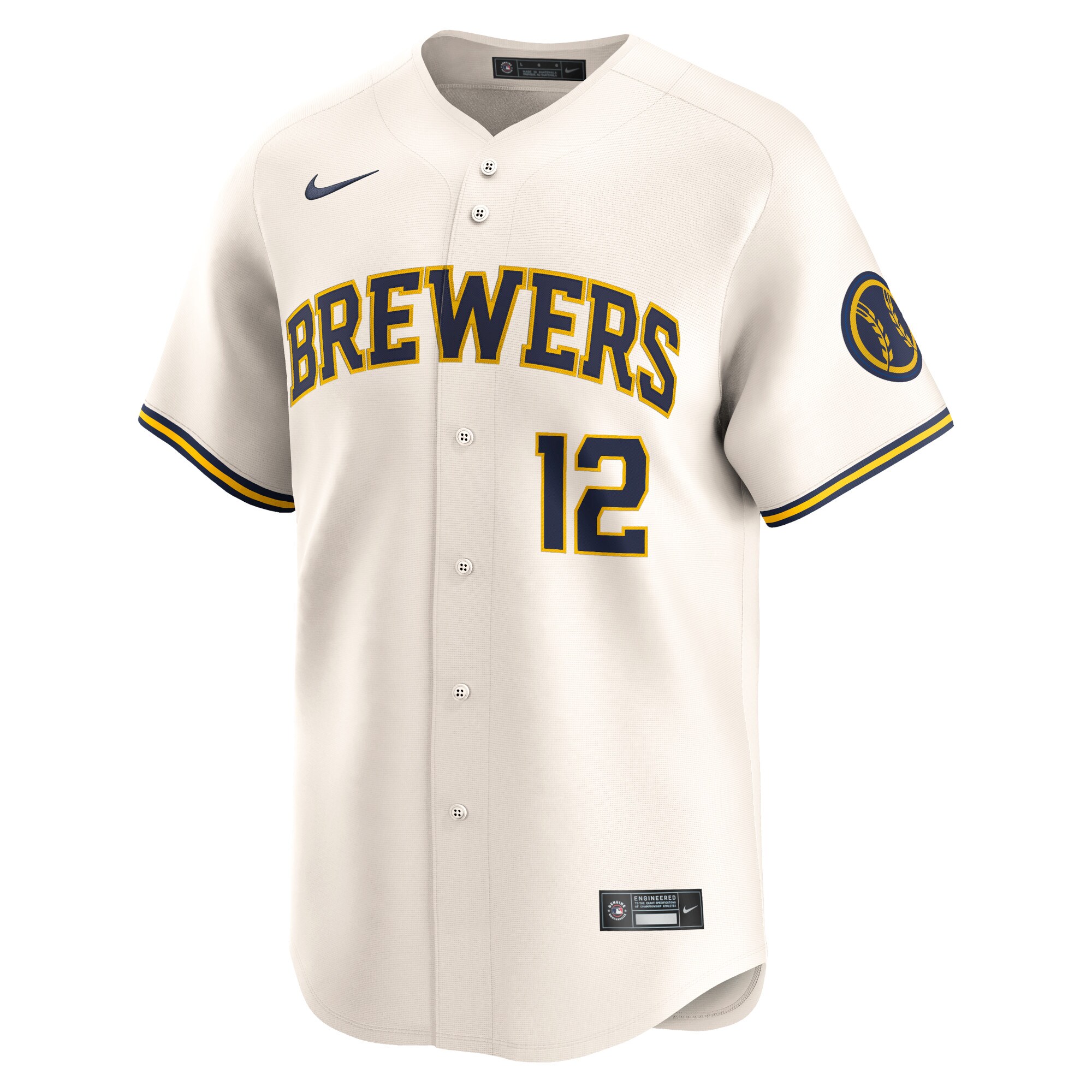 Rhys Hoskins Milwaukee Brewers  Home Limited Player Jersey - Cream