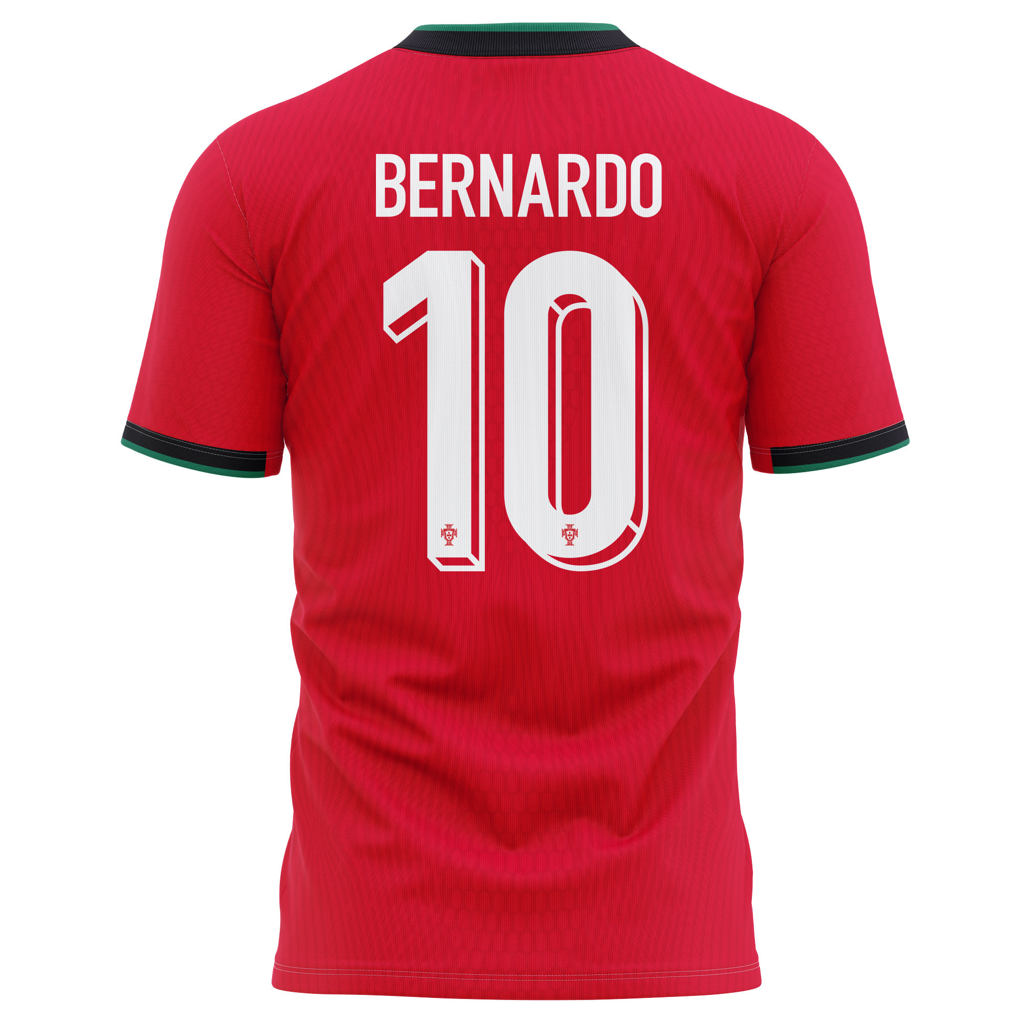 Bernardo Silva 10 Portugal National Team 2024/25 Home Kits AOP T-shirt - Red