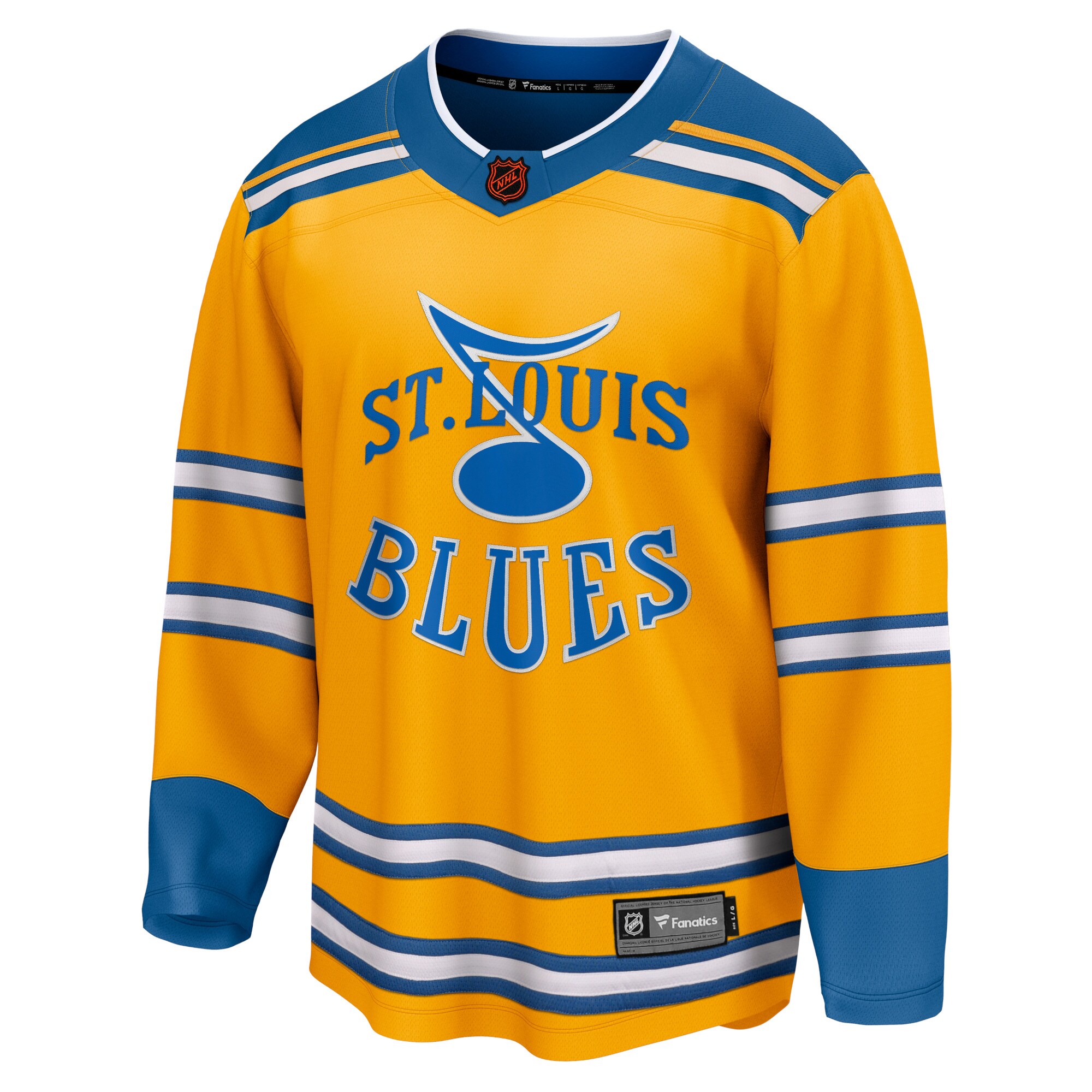 St. Louis Blues Fanatics Special Edition 2.0 Breakaway Blank Jersey - Yellow