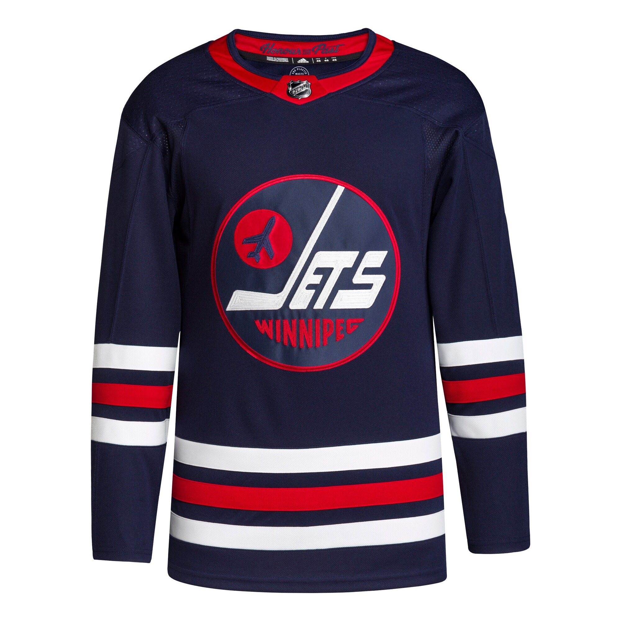 Winnipeg Jets adidas Men's 2021\/22 Alternate Primegreen Authentic Jersey - Navy