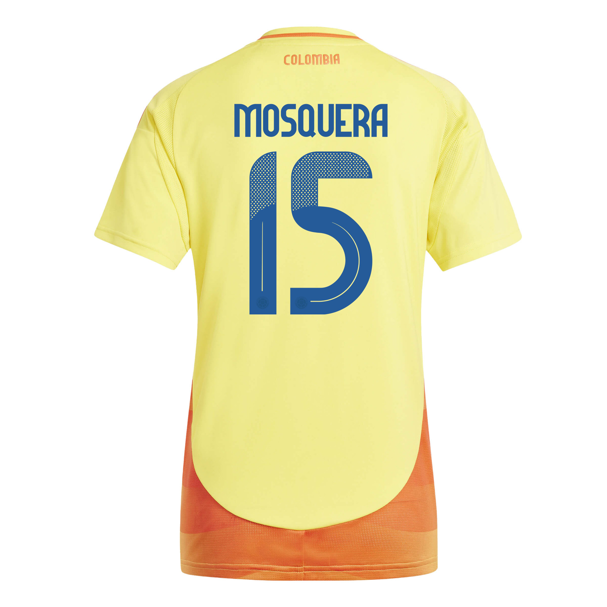 Yerson Mosquera 15 Colombia National Team 2024/25 Home Women Jersey - Yellow