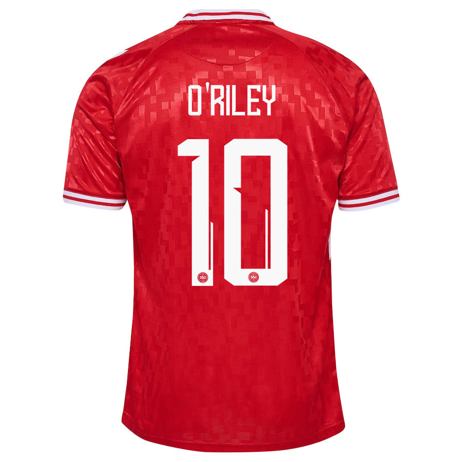 Matthew O'Riley 10 Denmark National Team 2024/25 Home Men Jersey - Red
