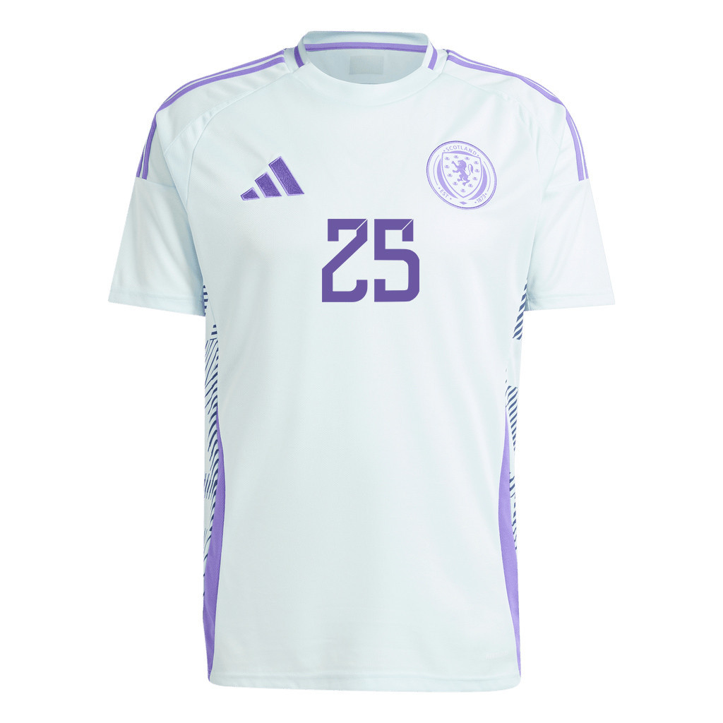 James Forrest 25 Scotland National Team 2024 Away Men Jersey - White
