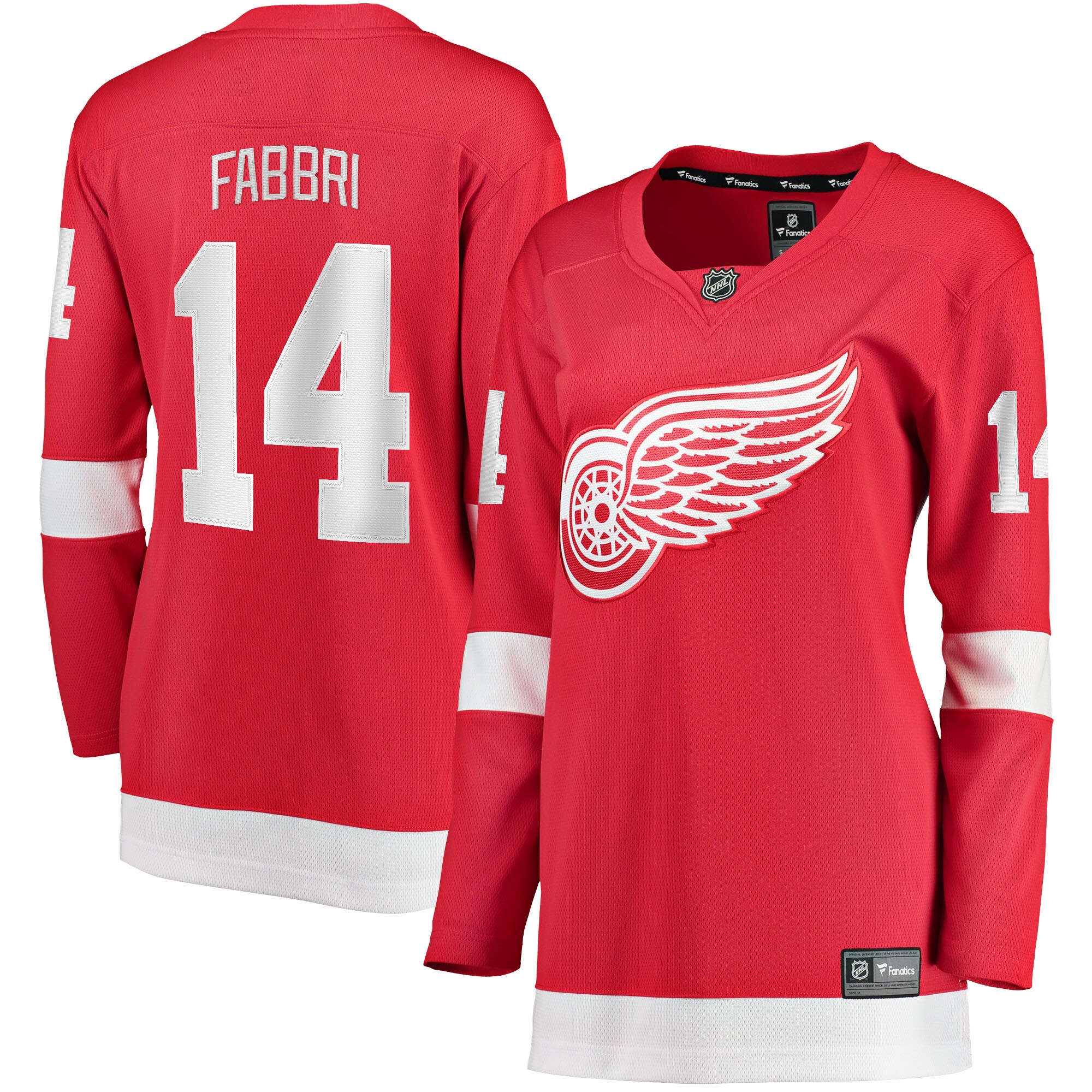 Robby Fabbri Detroit Red Wings Fanatics Women's Home Breakaway Player Jersey - Red