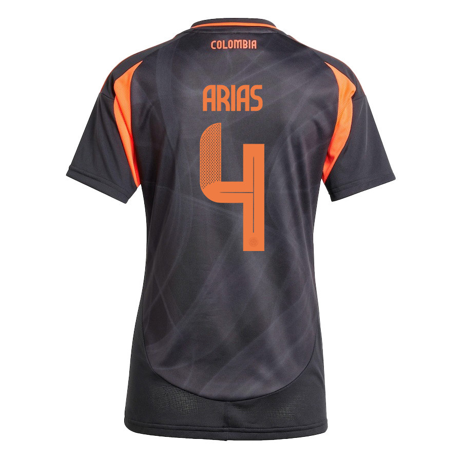 Santiago Arias 4 Colombia National Team 2024/25 Away Women Jersey - Black