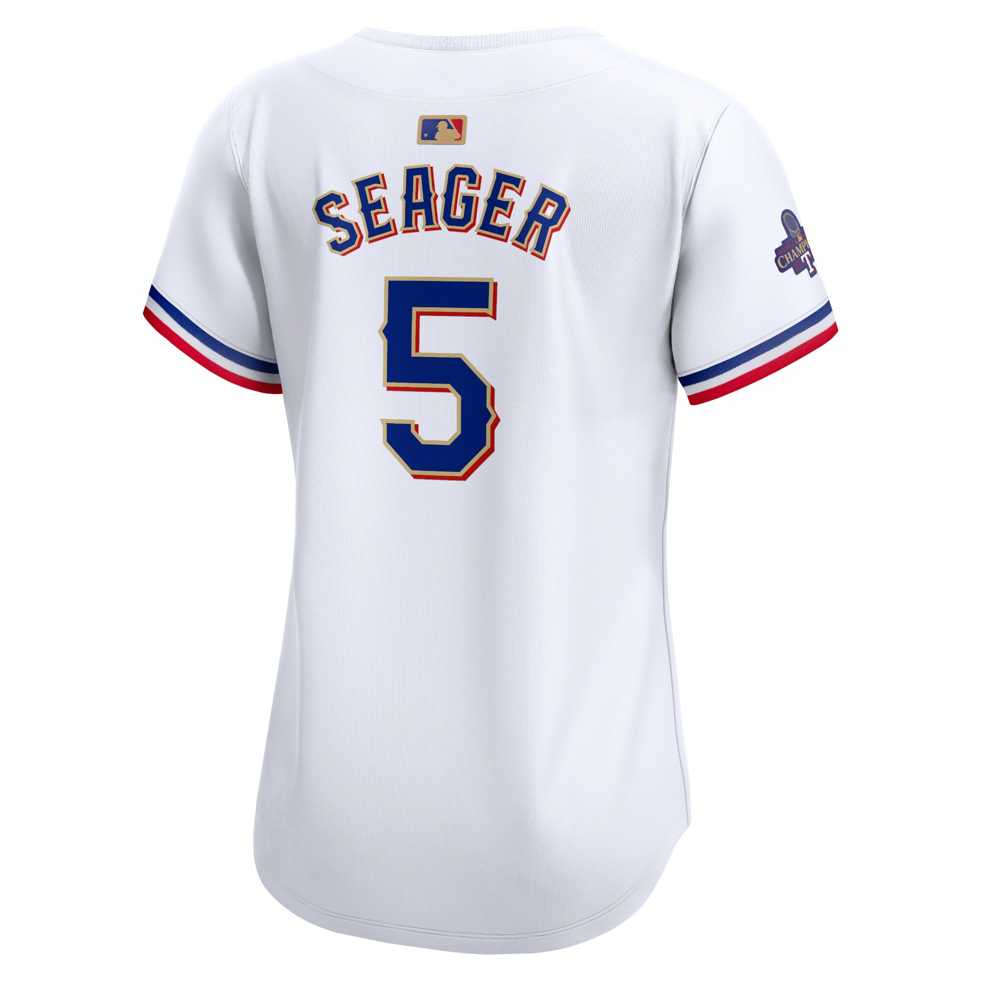 Corey Seager Texas Rangers  Women's 2024 Gold Collection Limited Player Jersey\u00c2\u00a0\u00e2\u20ac\u201c White