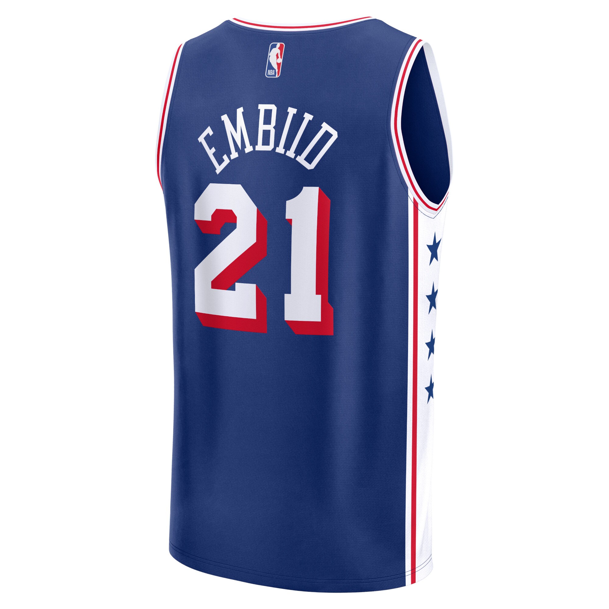 Joel Embiid Philadelphia 76ers Fanatics Fast Break Replica Jersey - Icon Edition - Royal