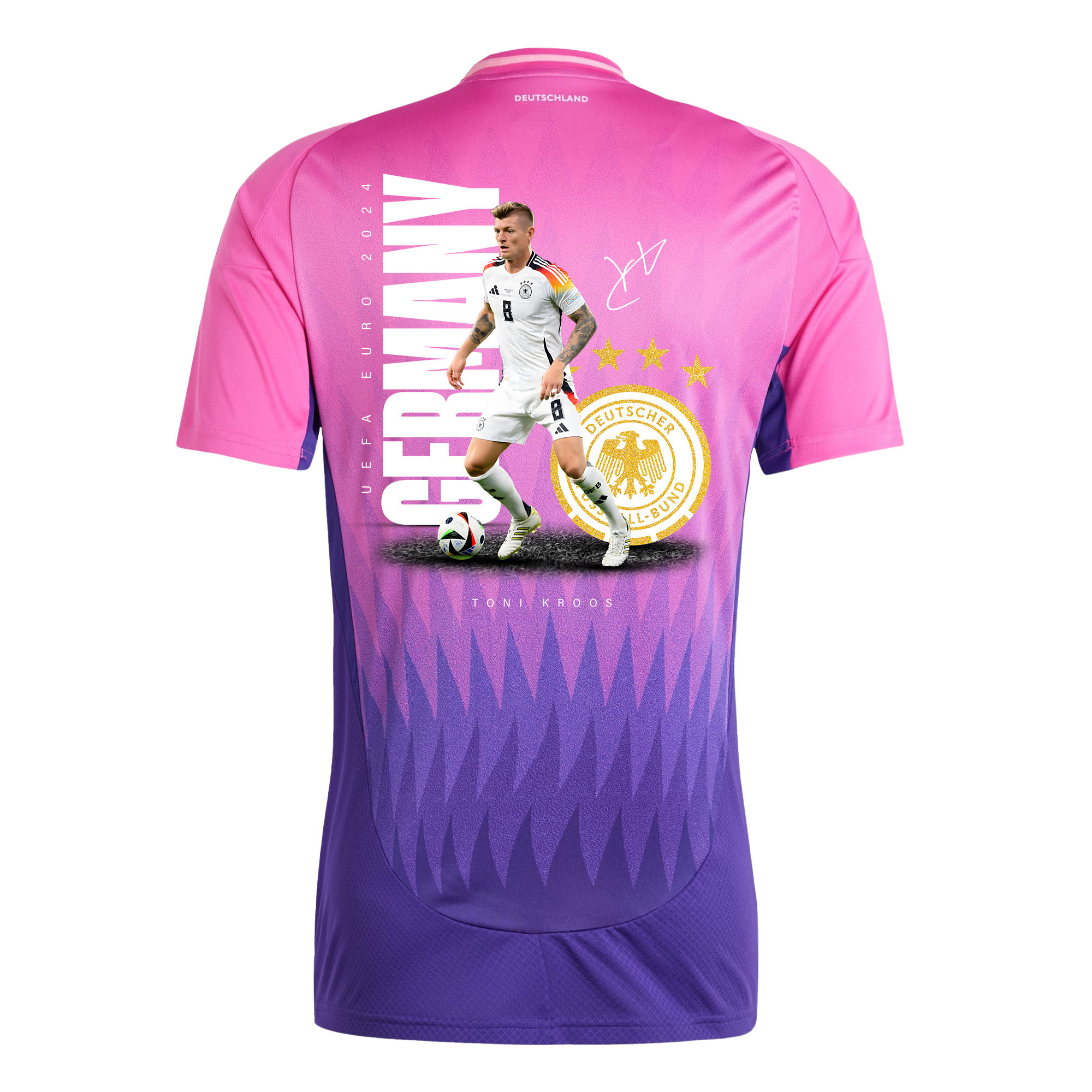 Toni Kroos 8 Signed Game-changer Germany National Team 2024 Away Men Jersey - Purple