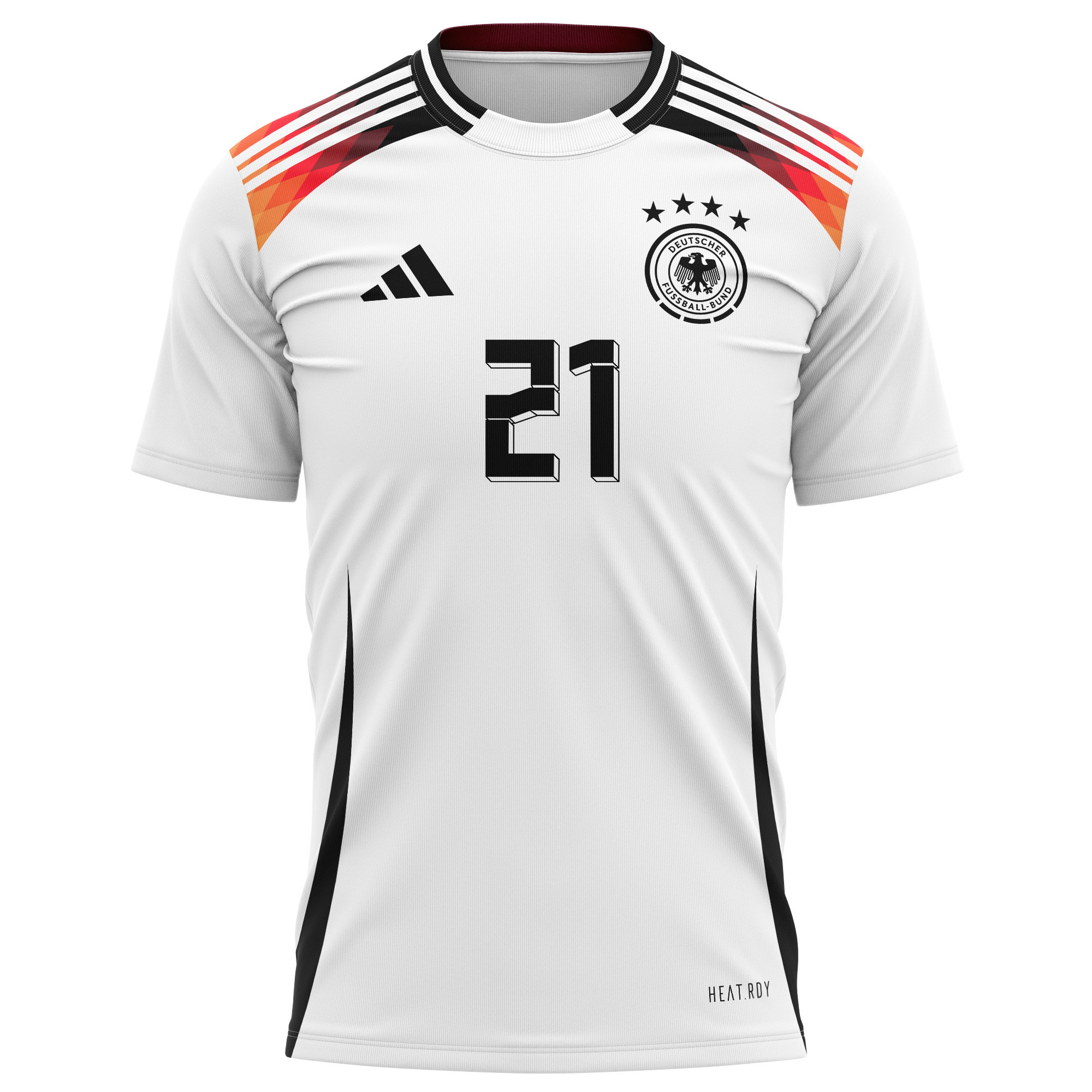 İlkay Gündoğan 21 Germany National Team 2024 Home Kits AOP T-shirt - White