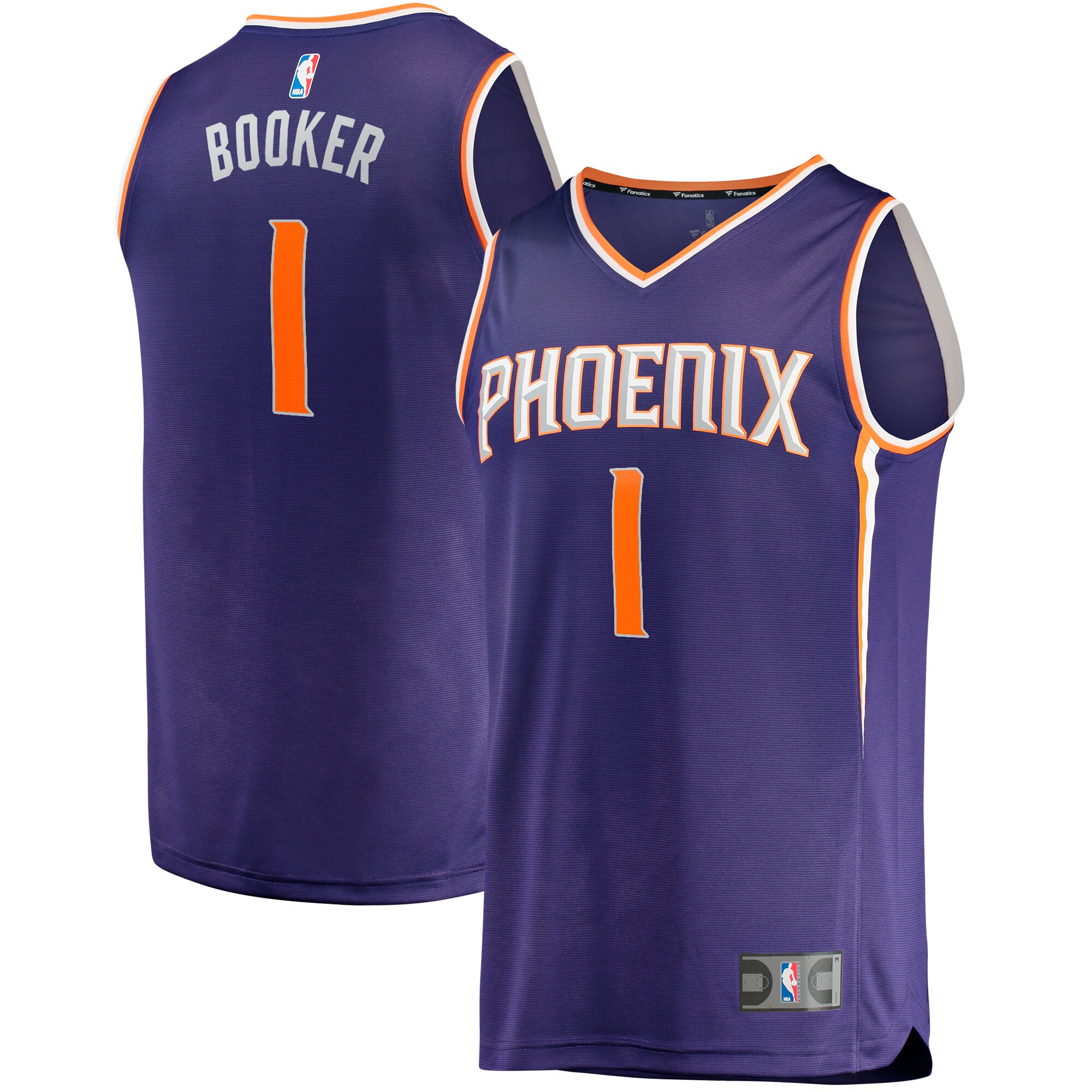 Devin Booker Phoenix Suns Fanatics Big & Tall Fast Break Player Jersey - Purple - Icon Edition