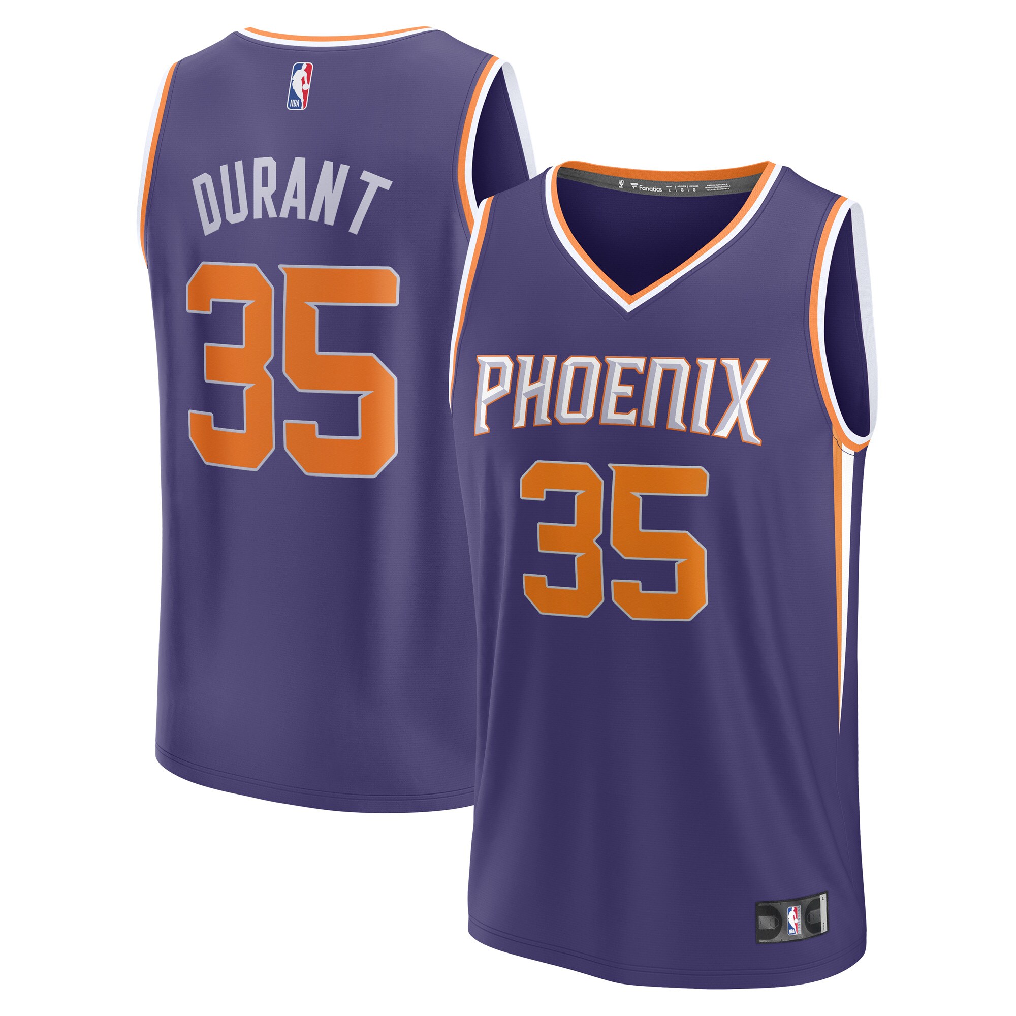 Kevin Durant Phoenix Suns Fanatics Fastbreak Jersey - Icon Edition - Purple