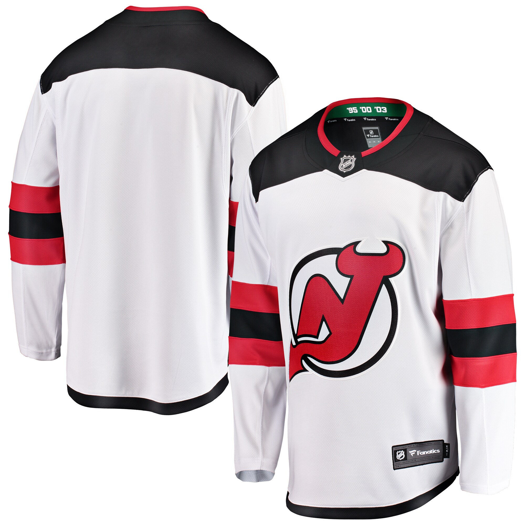 New Jersey Devils Fanatics Youth Away Breakaway Jersey - White