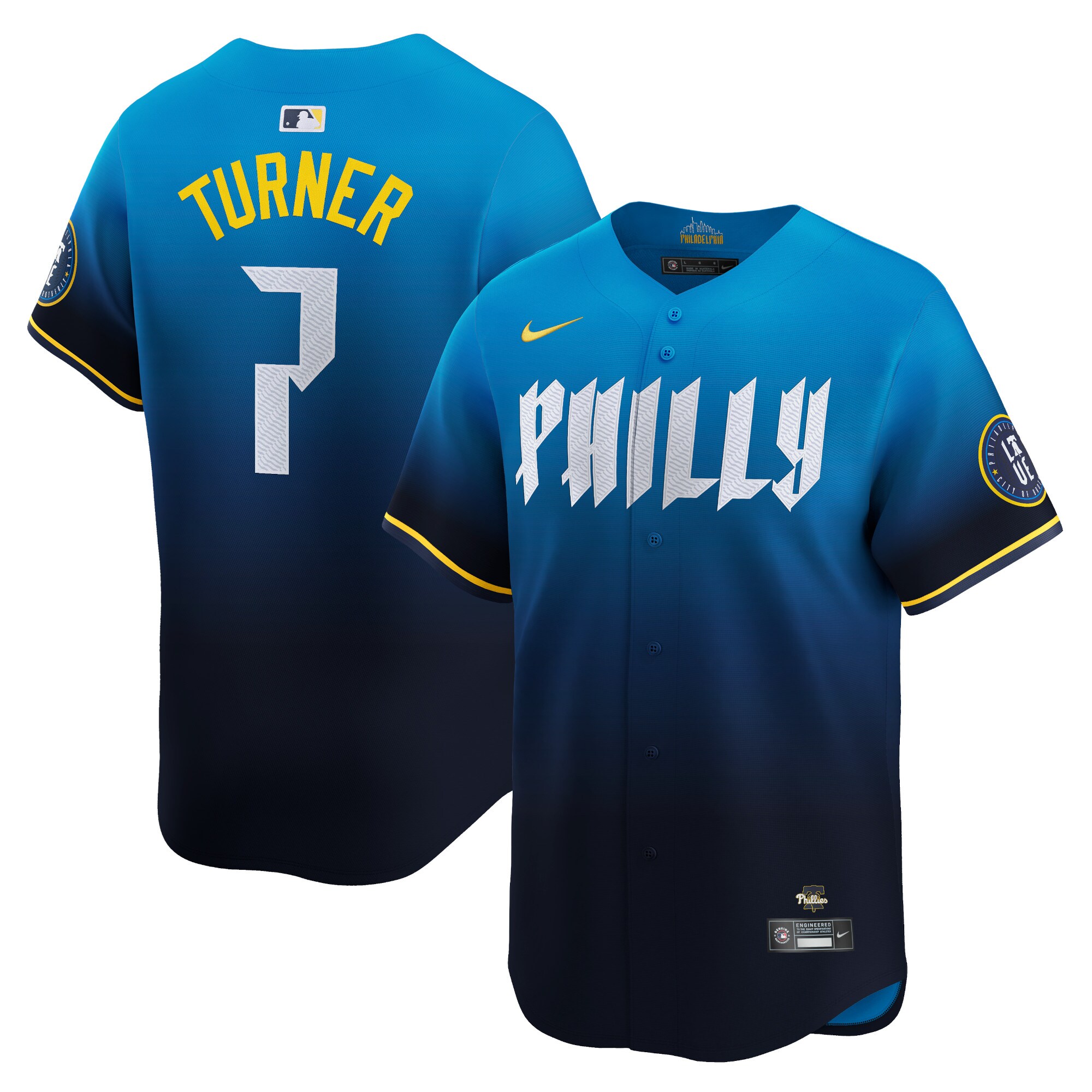 Trea Turner Philadelphia Phillies  2024 City Connect Limited Player Jersey - Blue