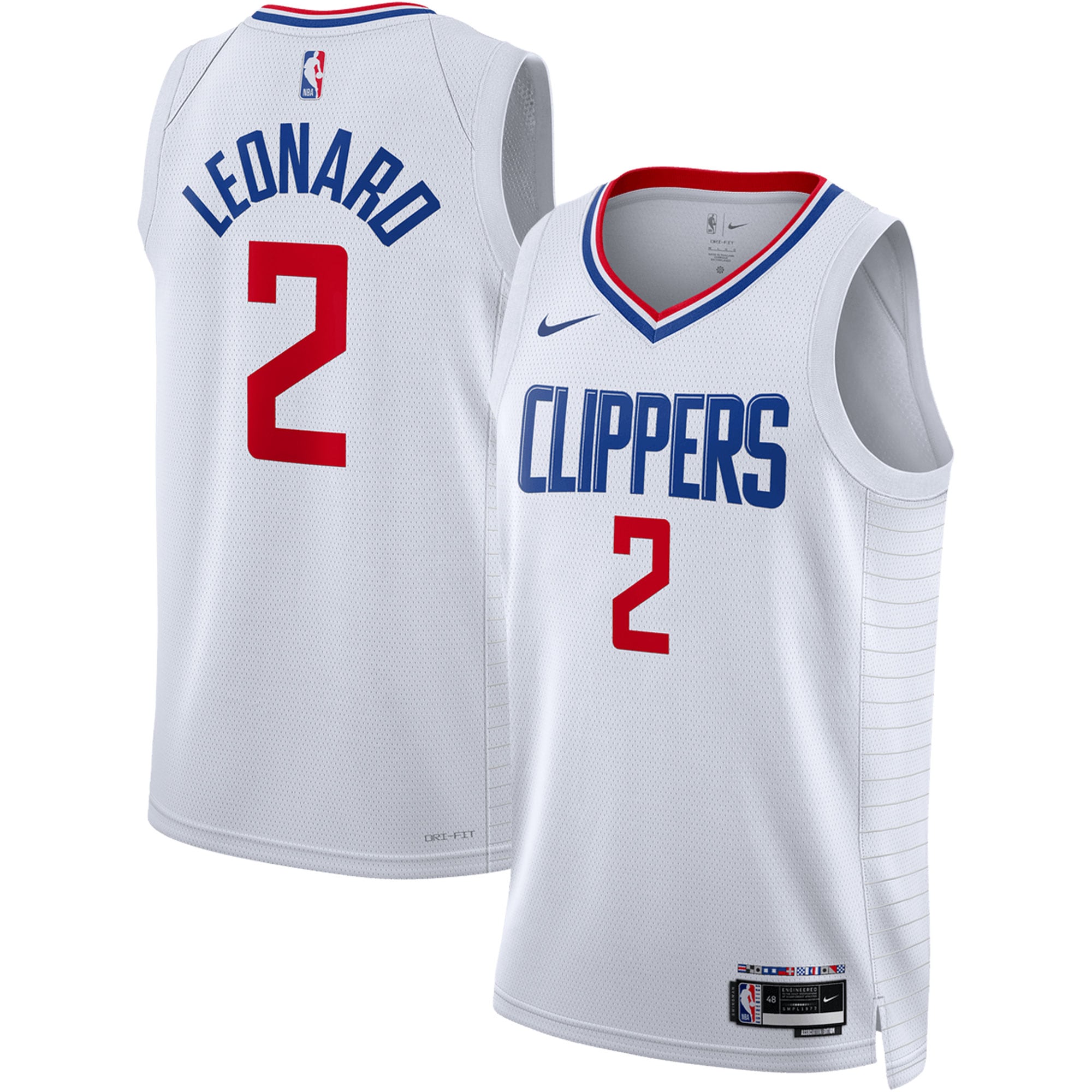 Kawhi Leonard LA Clippers  Unisex Swingman Jersey - Association Edition - White