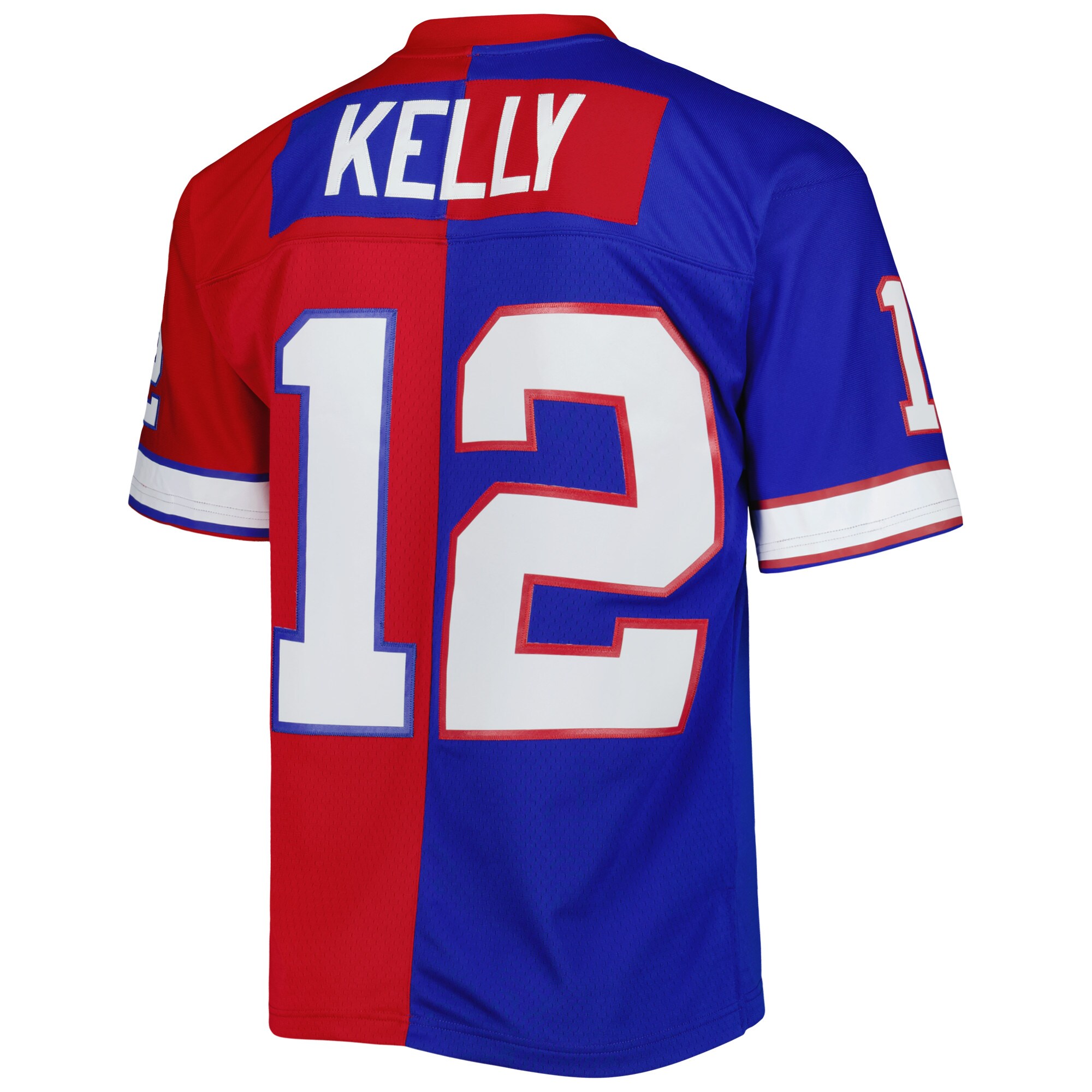 Jim Kelly Buffalo Bills Mitchell & Ness 1990 Split Legacy Replica Jersey - Royal\/Red