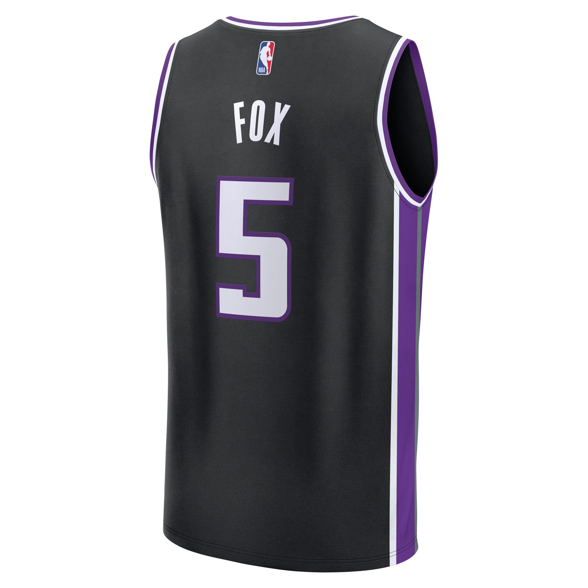 De'Aaron Fox Sacramento Kings Fanatics Youth Fast Break Replica Player Jersey - Icon Edition - Black