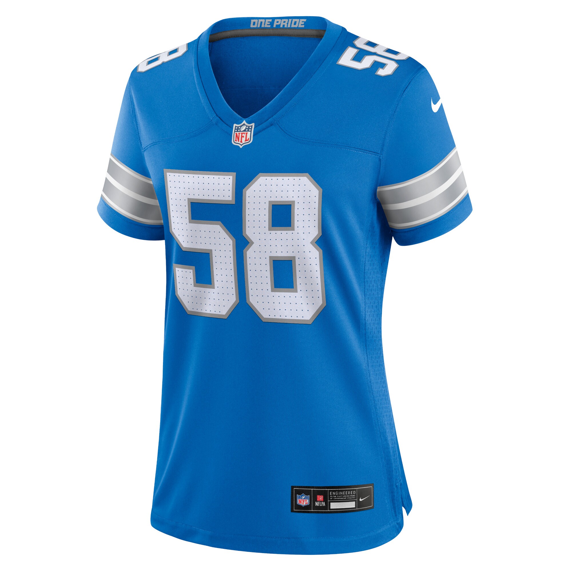 Penei Sewell Detroit Lions  Women's Game Jersey - Blue