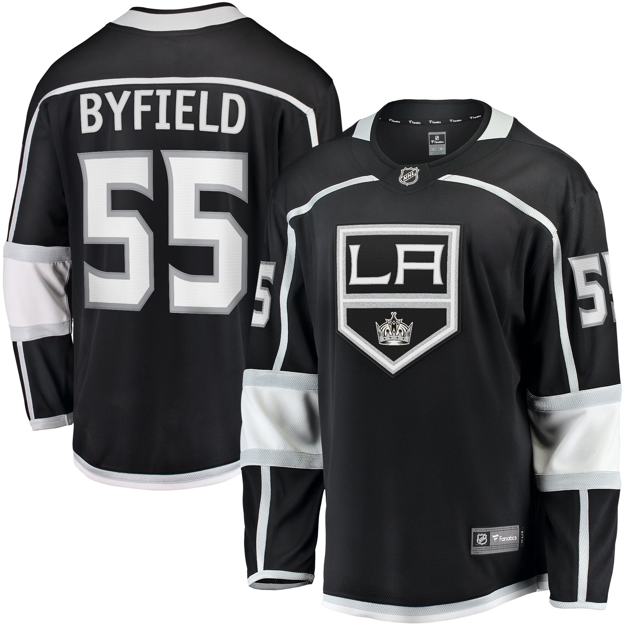 Quinton Byfield Los Angeles Kings Fanatics Home Team Breakaway Player Jersey - Black