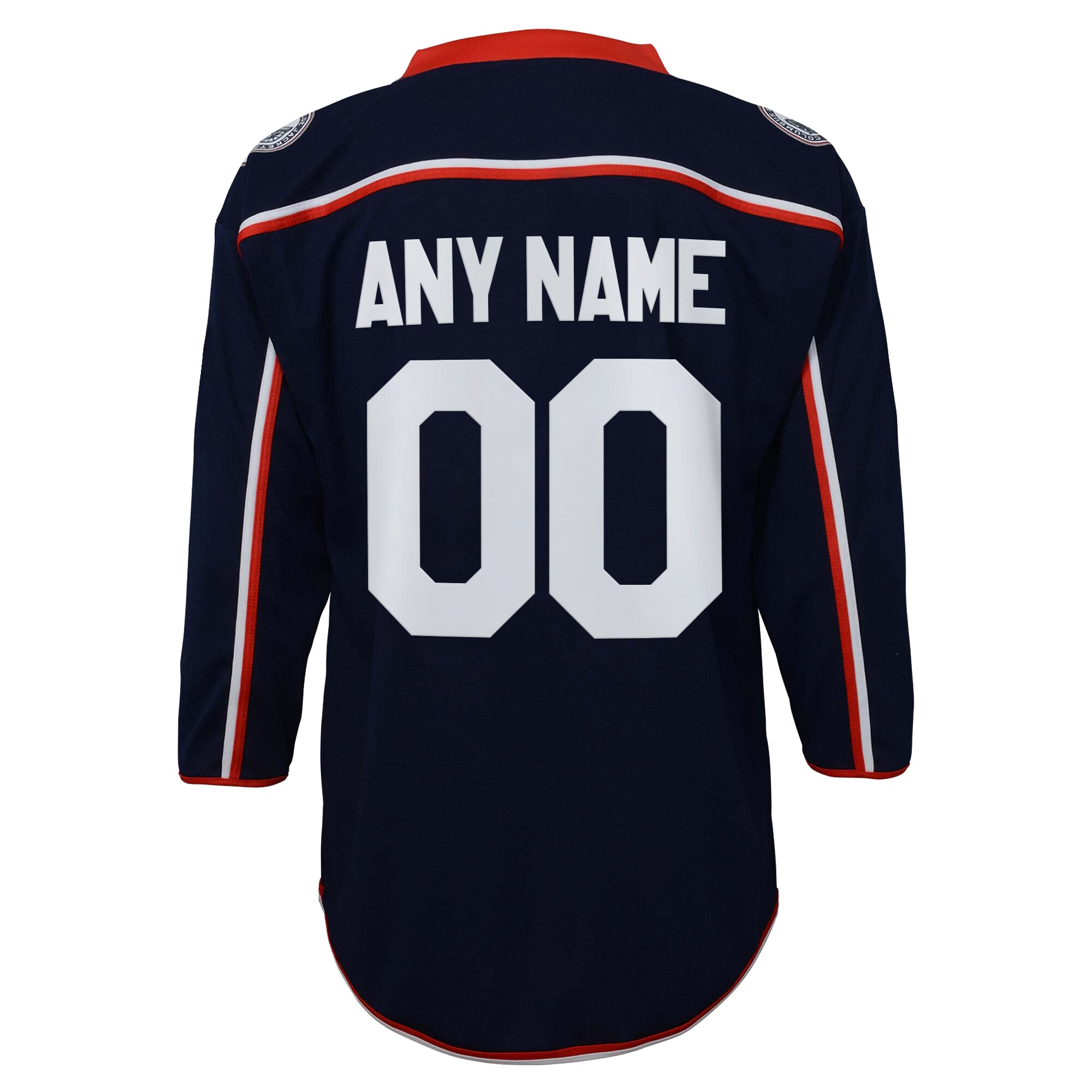 Columbus Blue Jackets Youth Home Replica Custom Jersey - Navy