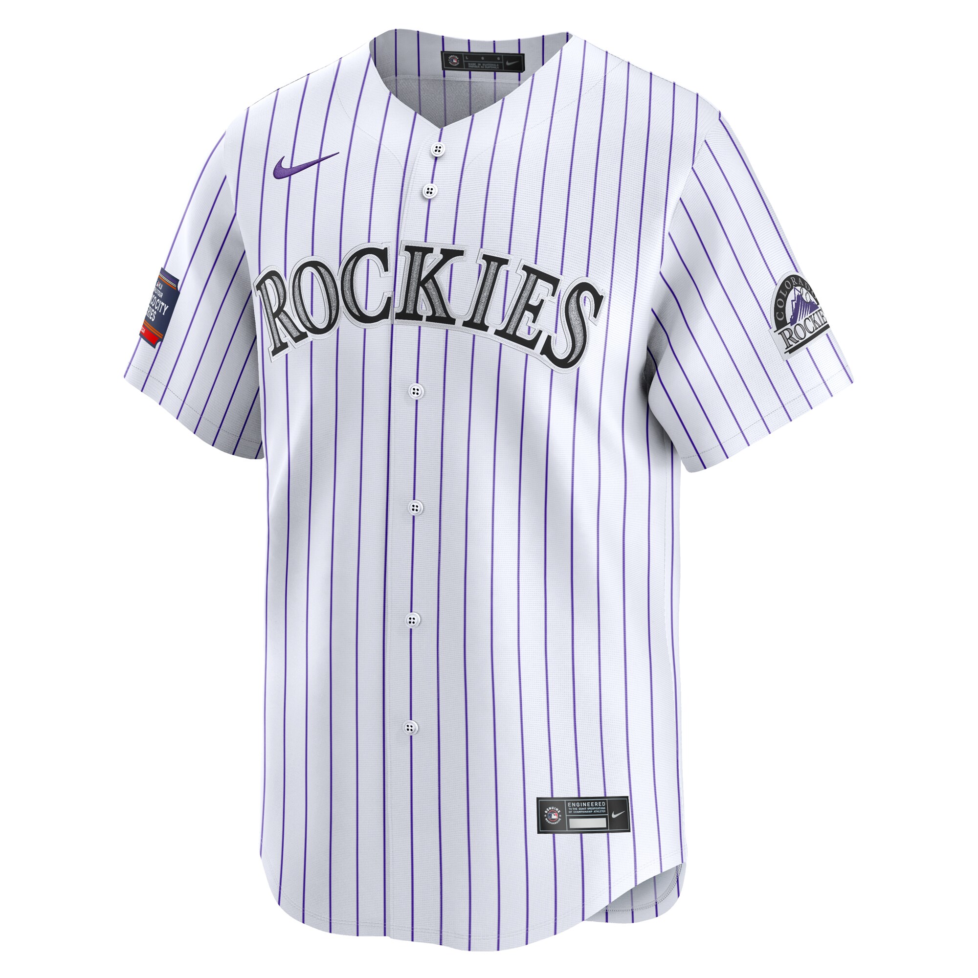 Colorado Rockies  2024 MLB World Tour Mexico City Series Home Limited Jersey\u00c2\u00a0\u00e2\u20ac\u201c White