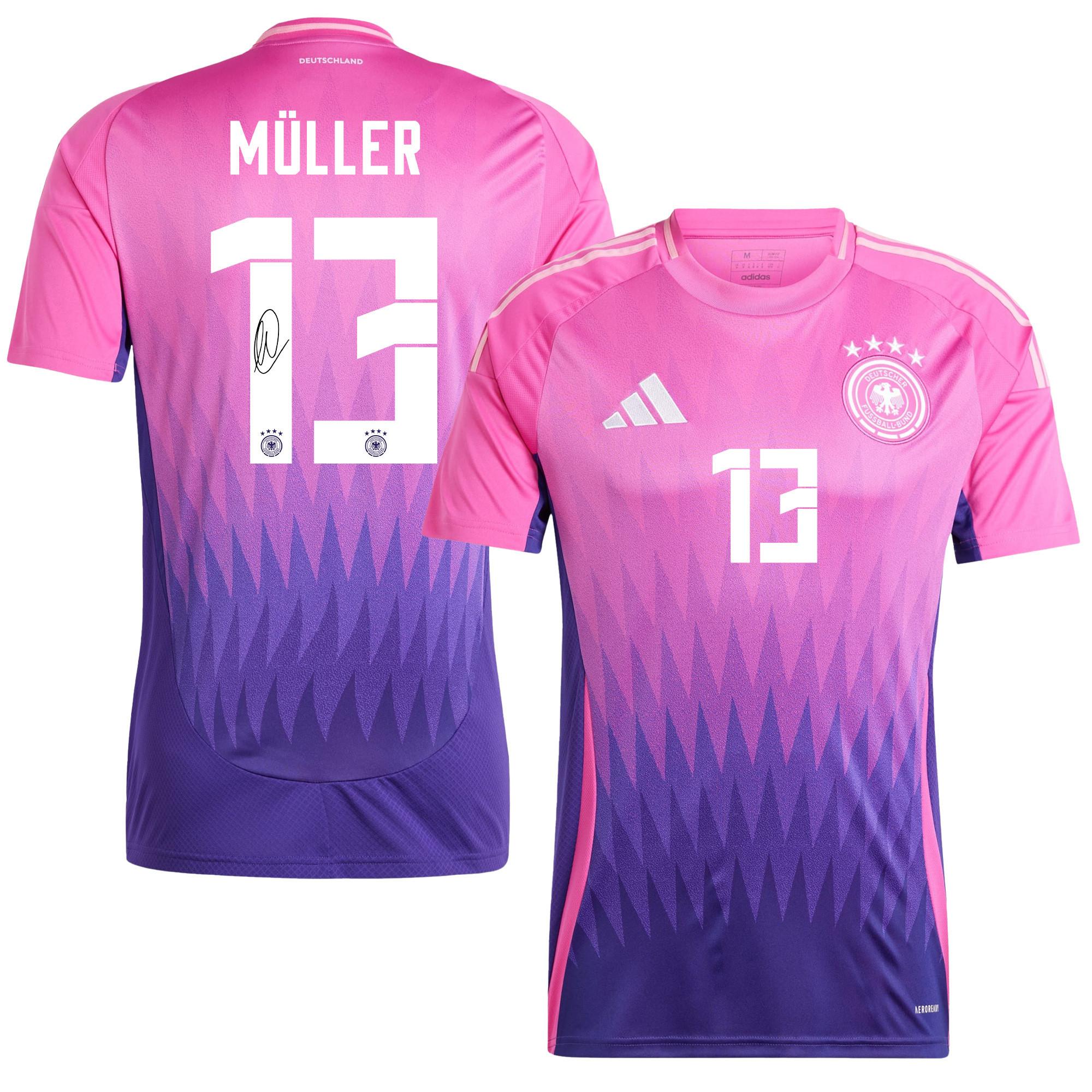 Thomas Müller 13 Signed Germany National Team 2024/25 Away Jersey Autographed - Men
