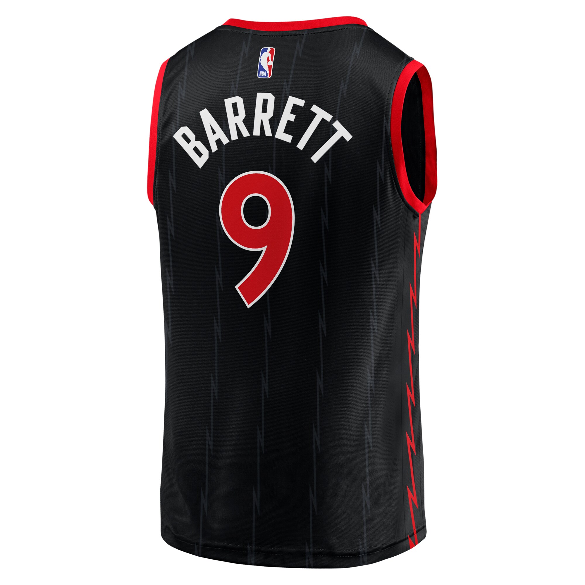 RJ Barrett Toronto Raptors Fanatics Fast Break Player Jersey - Statement Edition - Black