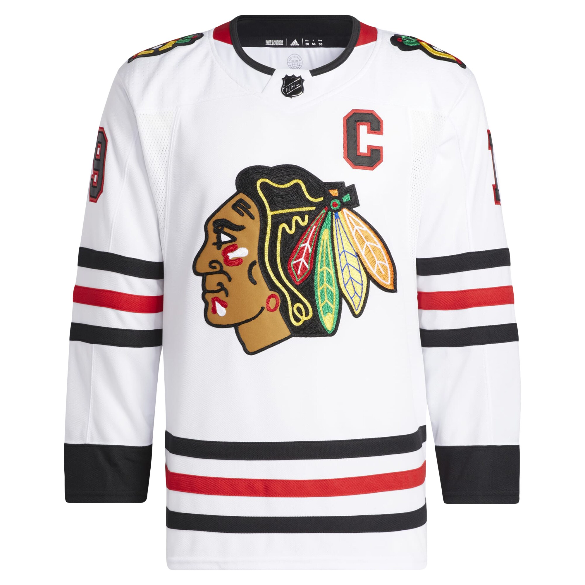 Jonathan Toews Chicago Blackhawks adidas Away Primegreen Authentic Pro Player Jersey - White