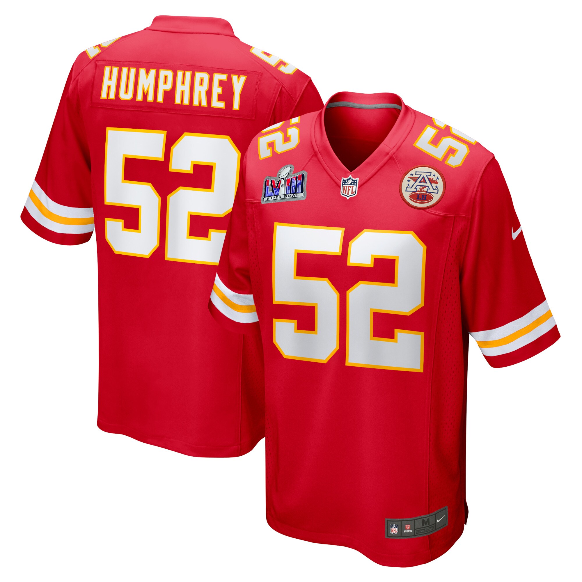 Creed Humphrey Kansas City Chiefs  Super Bowl LVIII Game Jersey - Red