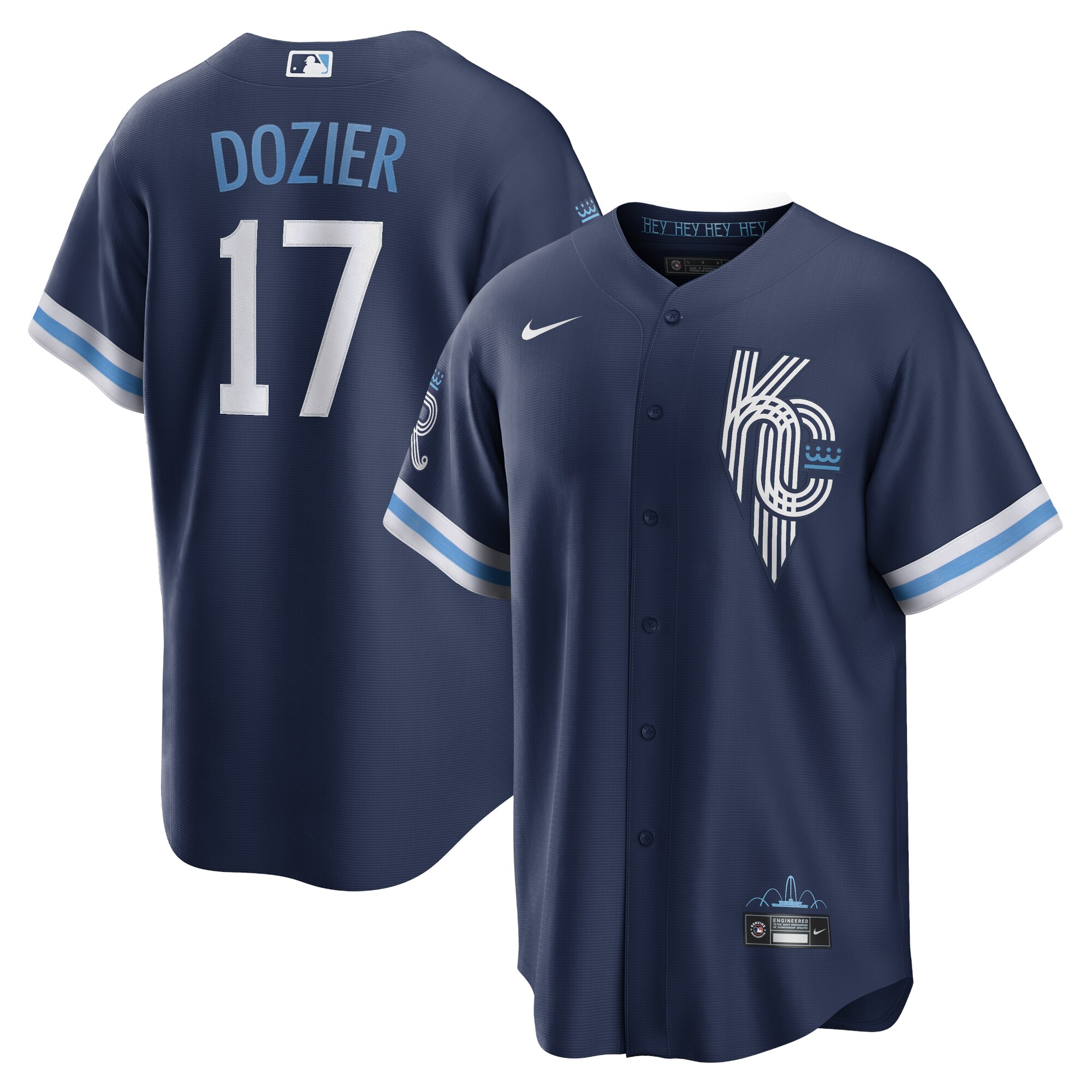 Hunter Dozier Kansas City Royals  City Connect Replica Player Jersey - Navy