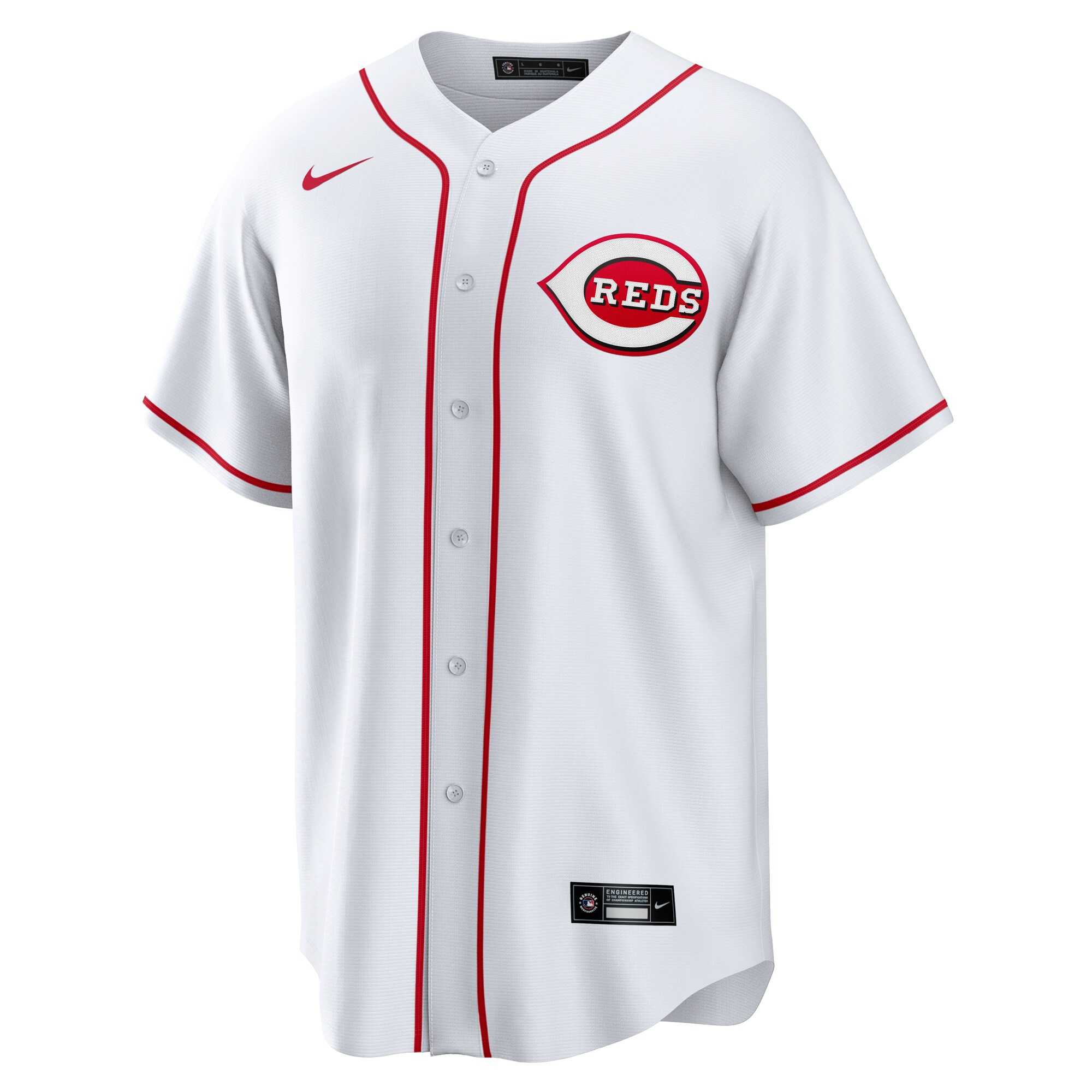 Spencer Steer Cincinnati Reds  Home Replica Jersey - White
