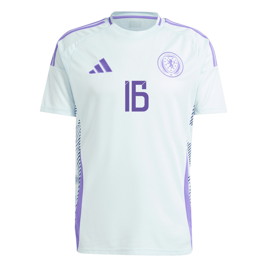 Liam Cooper 16 Scotland National Team 2024 Away Men Jersey - White