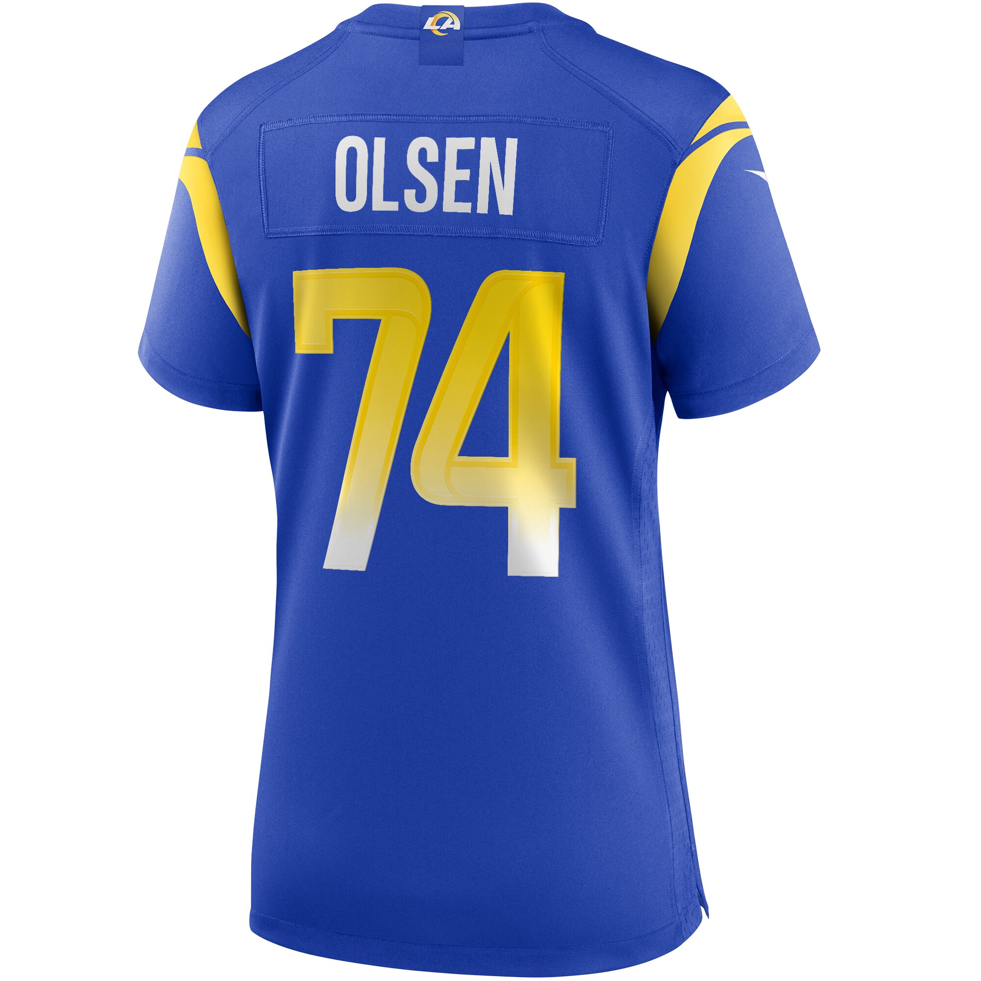 Merlin Olsen Los Angeles Rams  Women's Game Retired Player Jersey - Royal