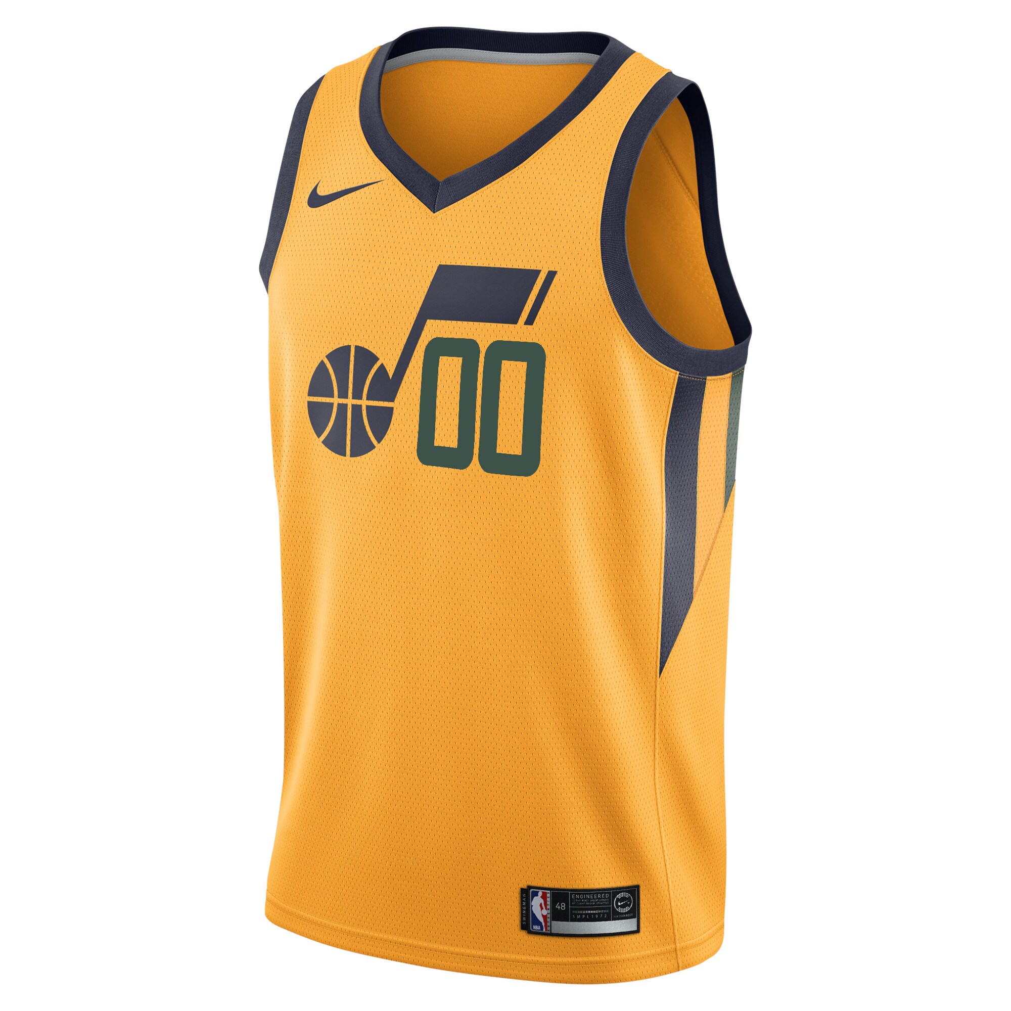 Utah Jazz  Swingman Custom Jersey - Statement Edition - Gold