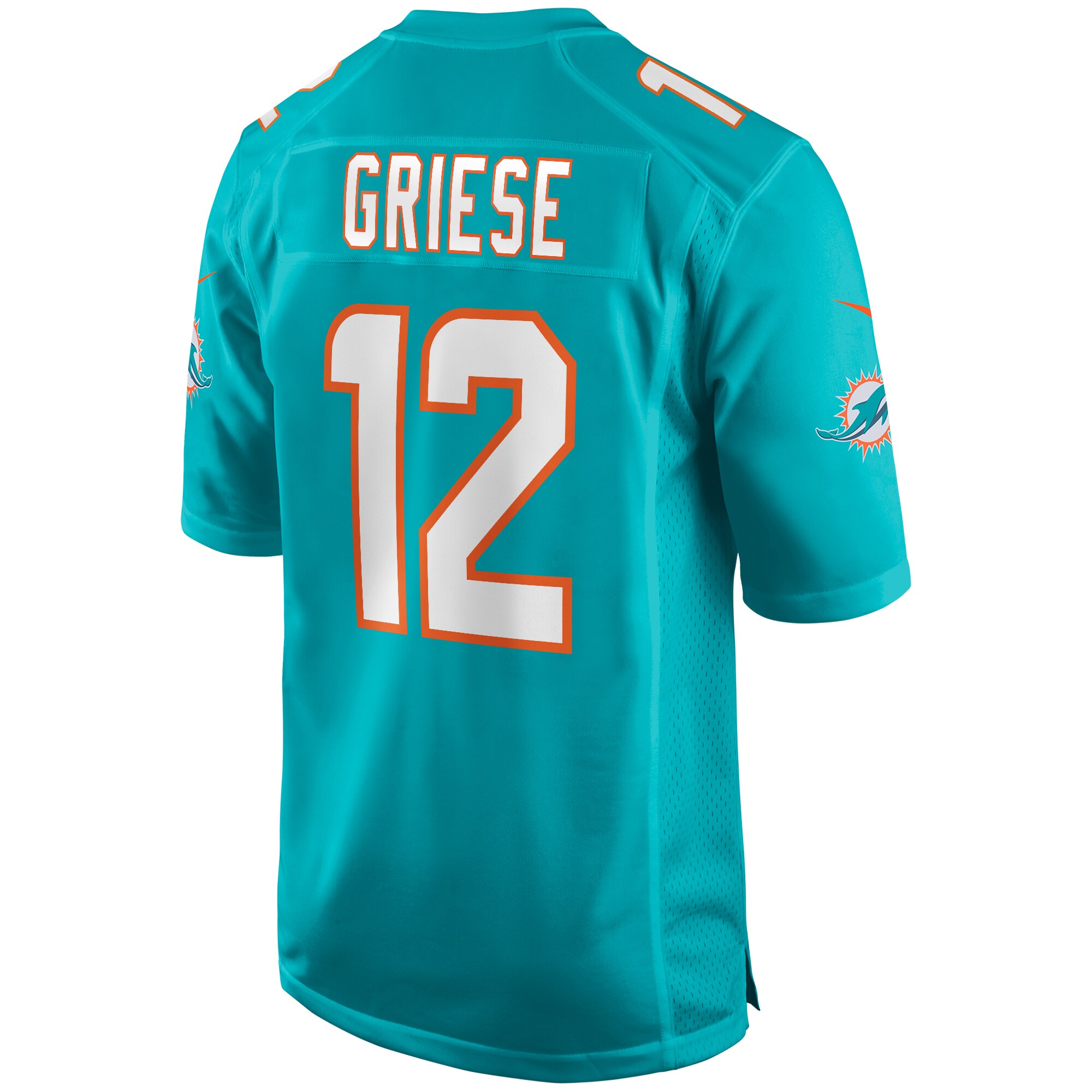 Bob Griese Miami Dolphins  Game Retired Player Jersey - Aqua