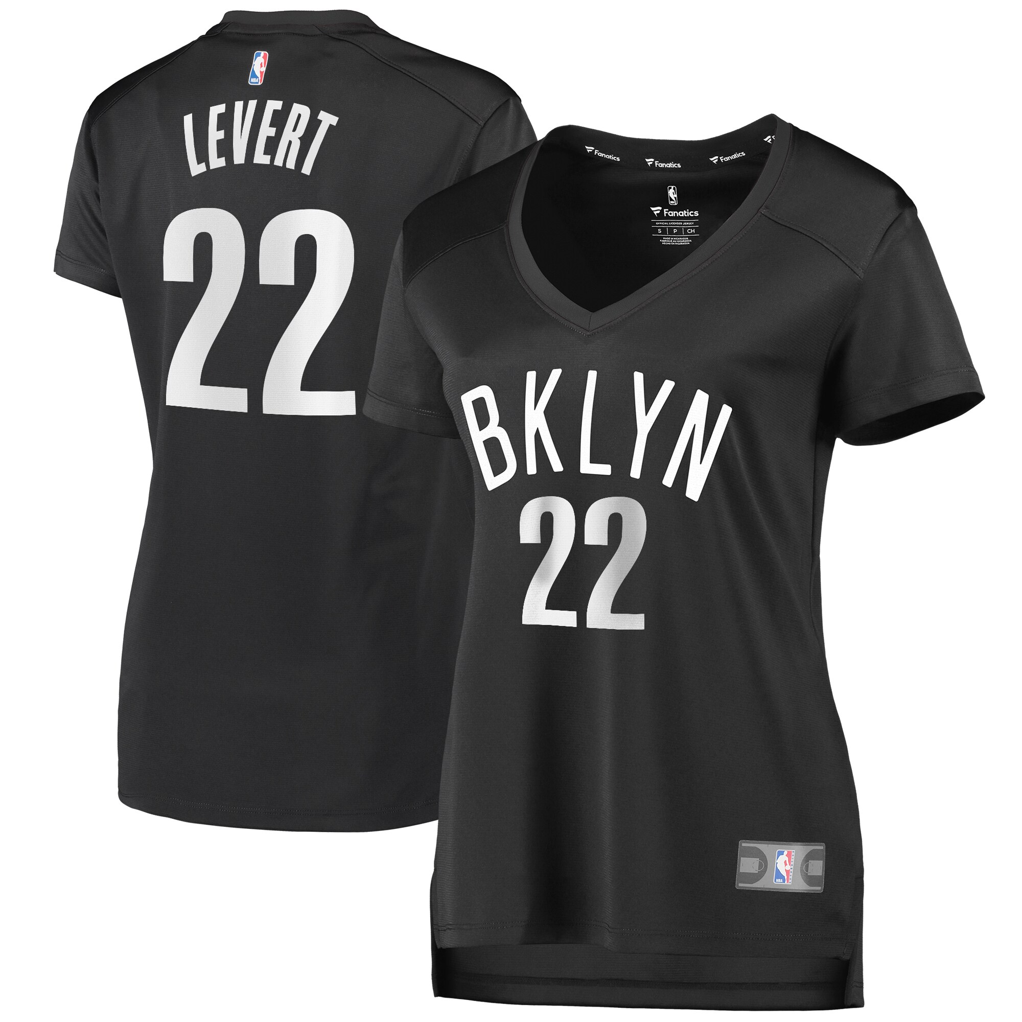 Caris LeVert Brooklyn Nets Fanatics Women's Fast Break Player Jersey - Statement Edition - Black