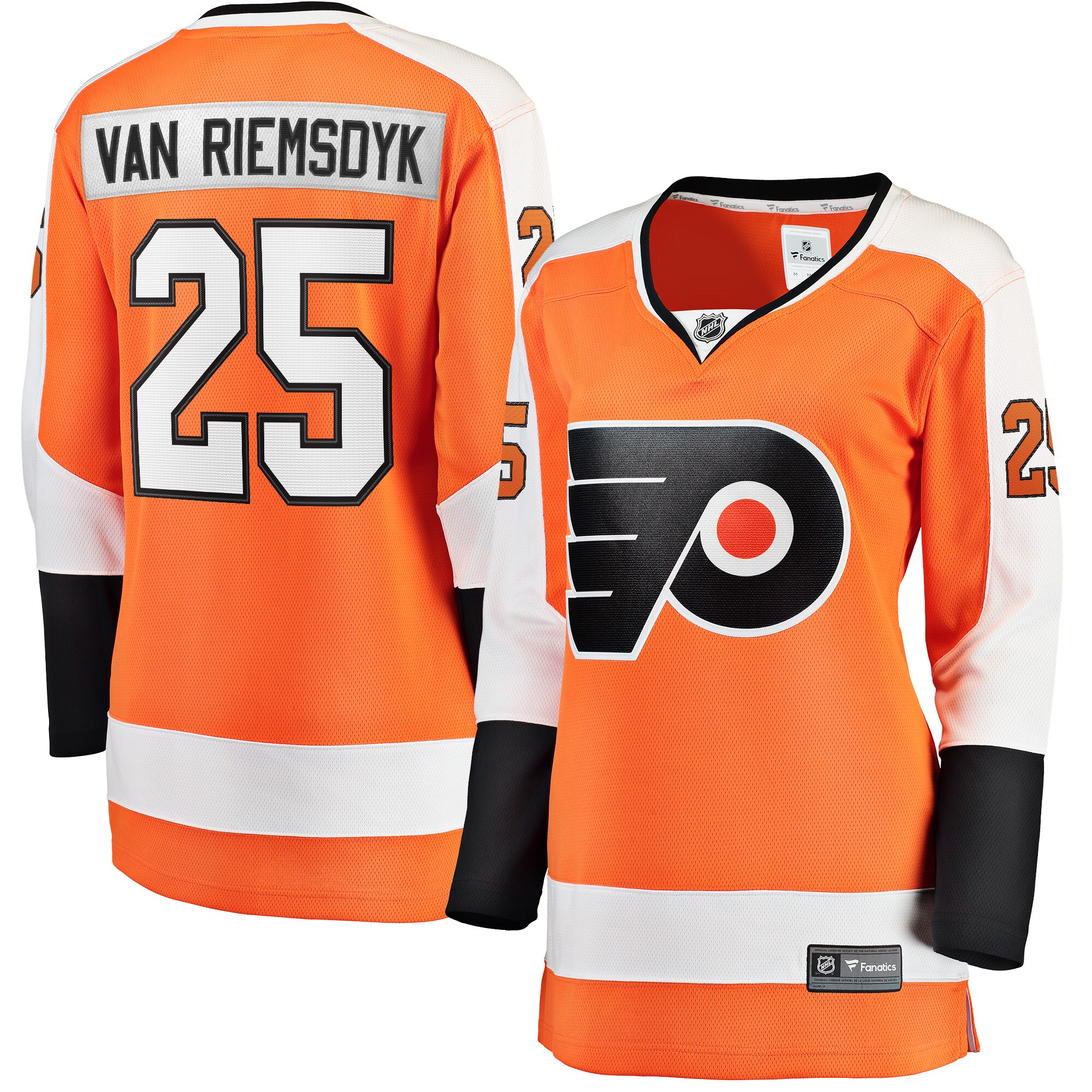 James van Riemsdyk Philadelphia Flyers Fanatics Women's Home Breakaway Player Jersey - Orange