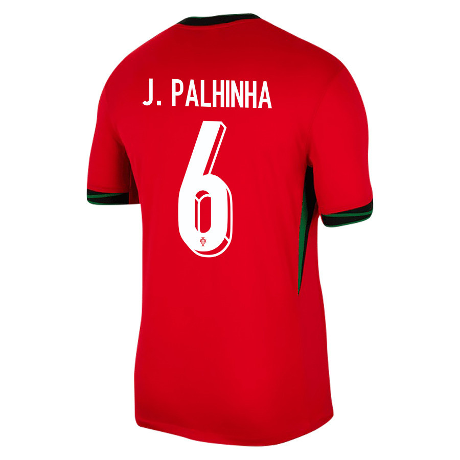 João Palhinha 6 Portugal National Team 2024/25 Home Men Jersey - Red