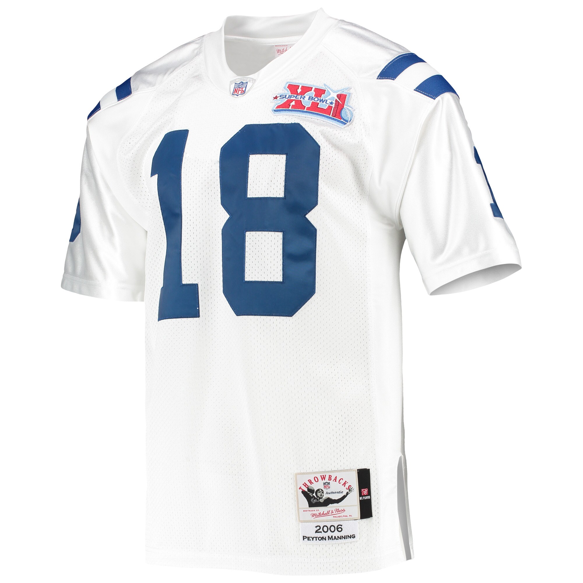 Peyton Manning Indianapolis Colts 2006 Mitchell & Ness Authentic Throwback Retired Player Jersey - White