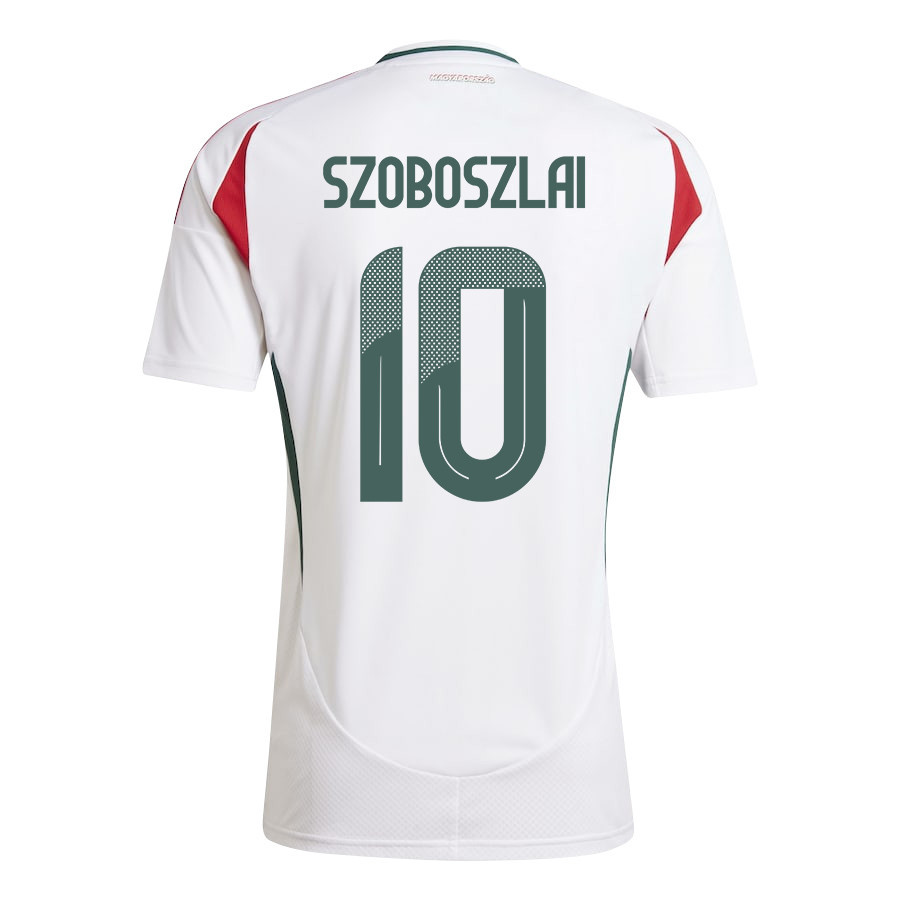 Dominik Szoboszlai 10 Hungary National Team 2024/25 Away Men Jersey - White