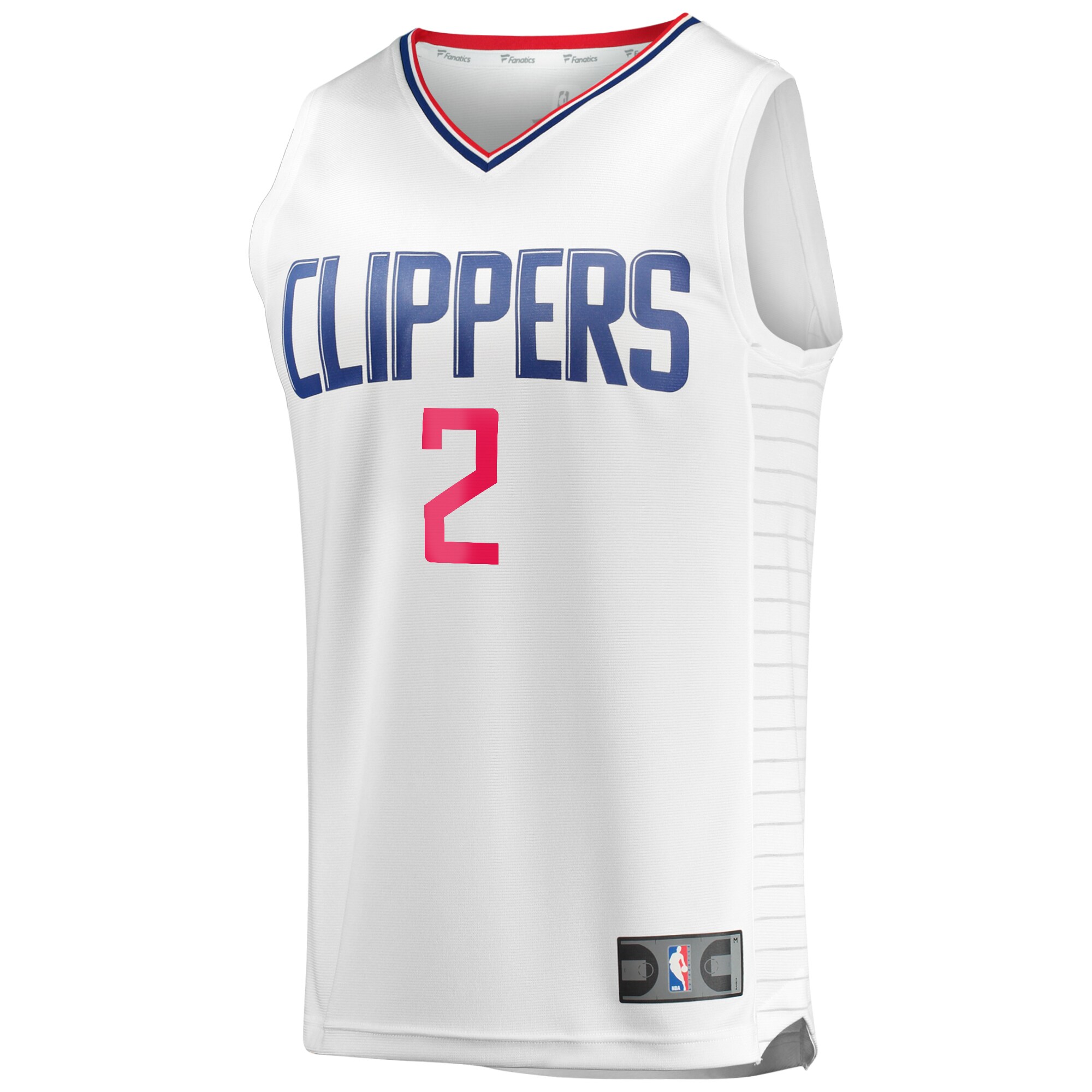 Kawhi Leonard LA Clippers Fanatics Fast Break Replica Player Jersey - White - Association Edition