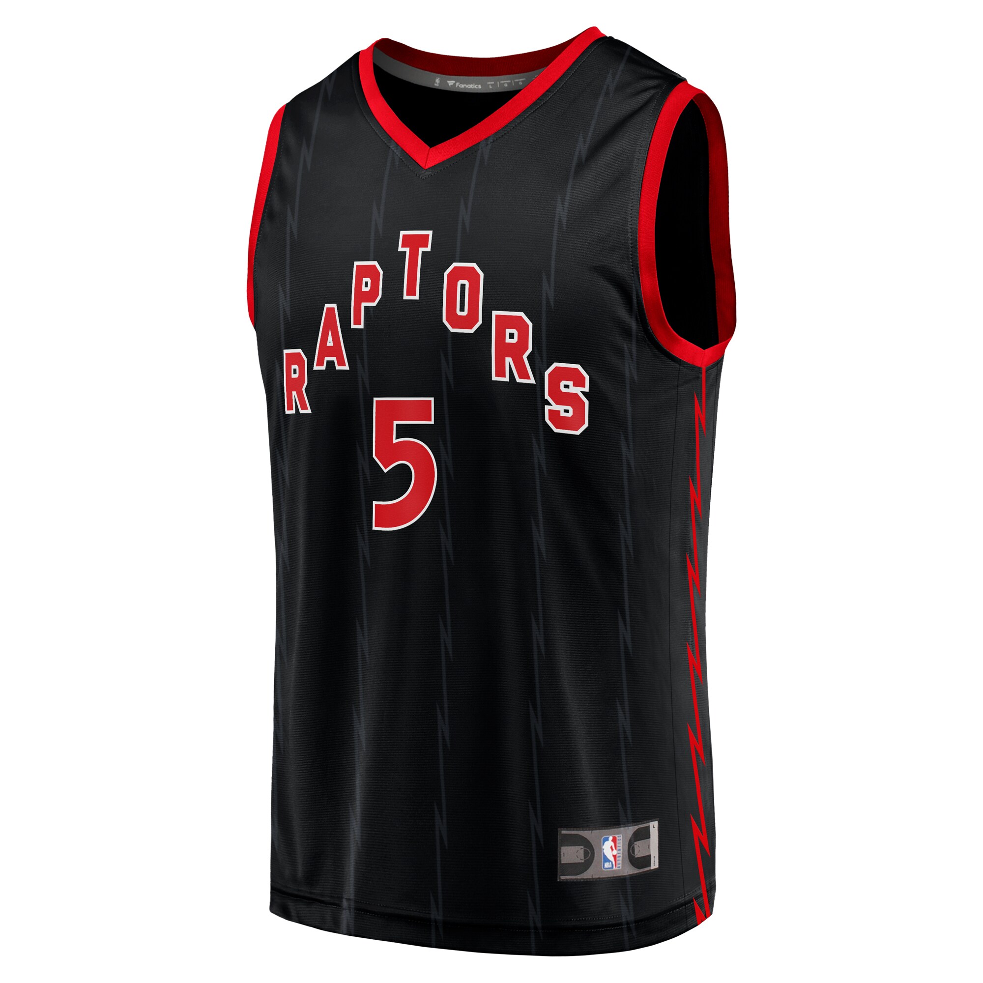 Immanuel Quickley Toronto Raptors Fanatics Fast Break Player Jersey - Statement Edition - Black