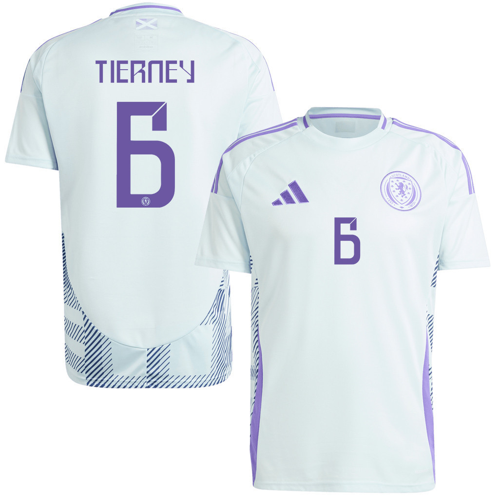 Kieran Tierney 6 Scotland National Team 2024 Away Men Jersey - White