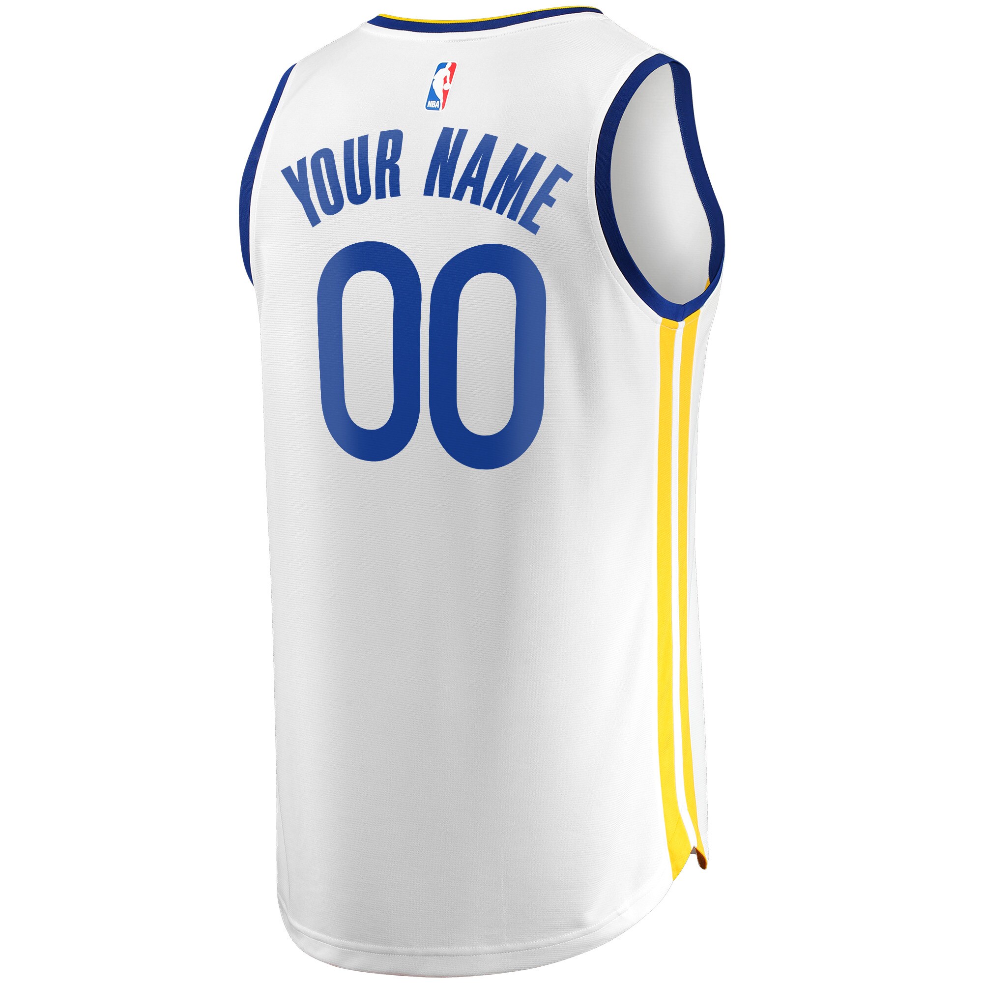 Golden State Warriors Fanatics Fast Break Custom Replica Jersey White - Association Edition
