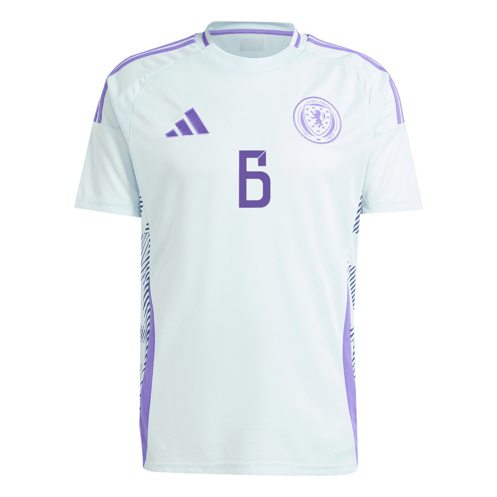 Kieran Tierney 6 Scotland National Team 2024 Away Men Jersey - White