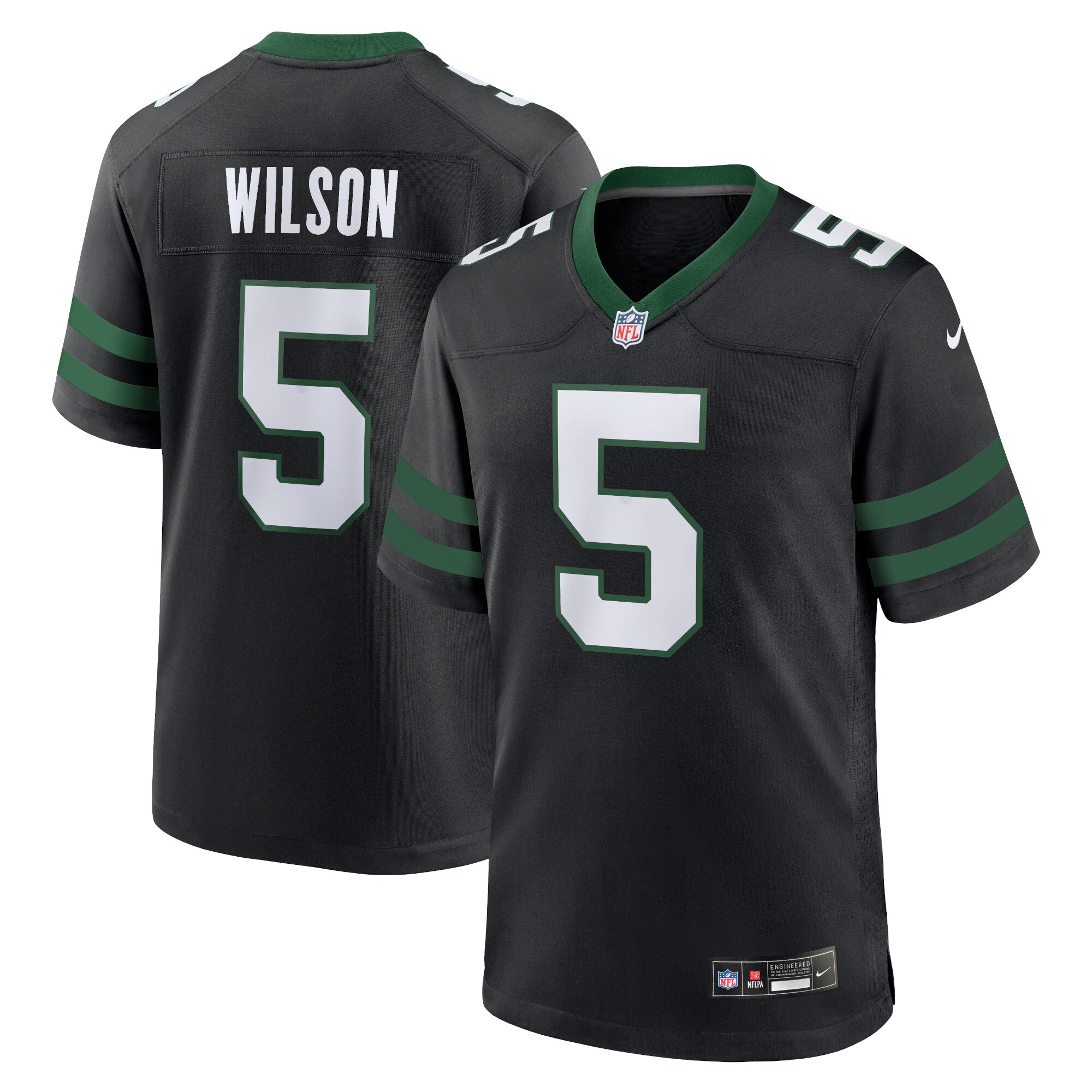 Garrett Wilson New York Jets  Alternate Game Jersey - Legacy Black